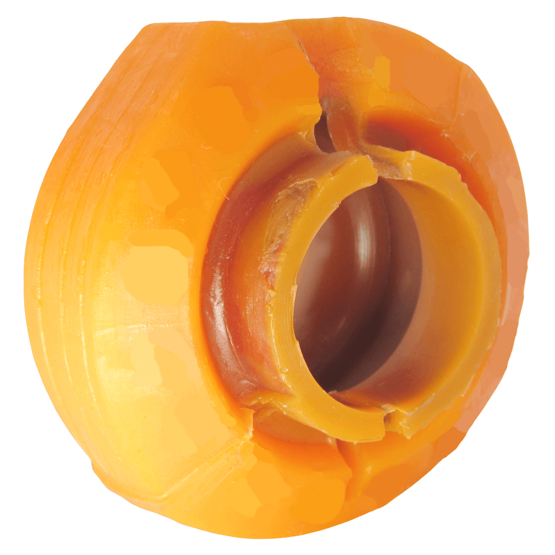 Polyurethane front stabilizer bushing Audi 100 1990-1994 (WITH METHYLIC REINFORCEMENT) 2,5D: 4A0411327J, 4A0 411 327 J wholesale from PolyPro.