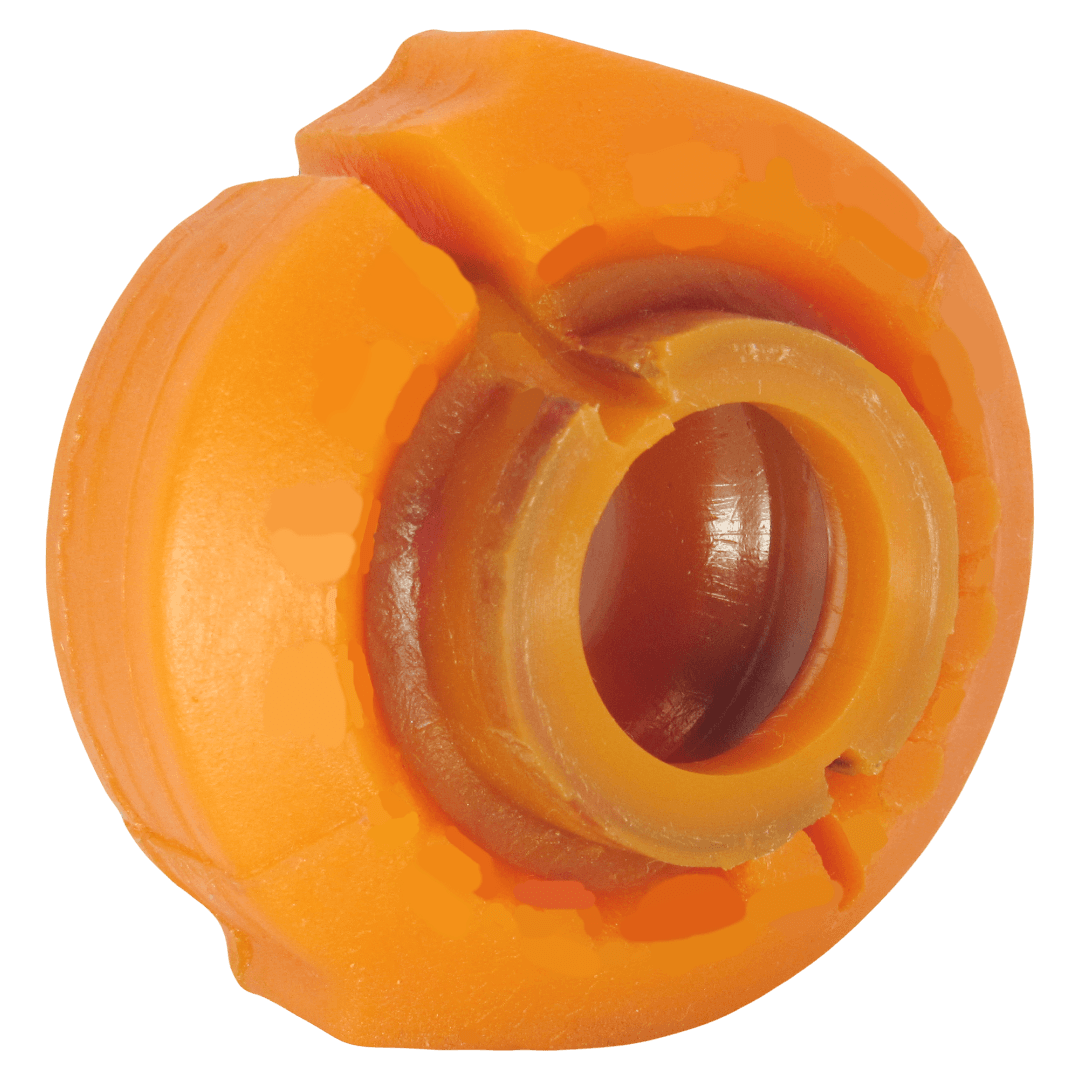 Polyurethane front stabilizer bushing Audi 100 1990-1994 (WITH METHYLIC REINFORCEMENT) 2.3L: 4A0411327G, 4A0 411 327 G wholesale from PolyPro.