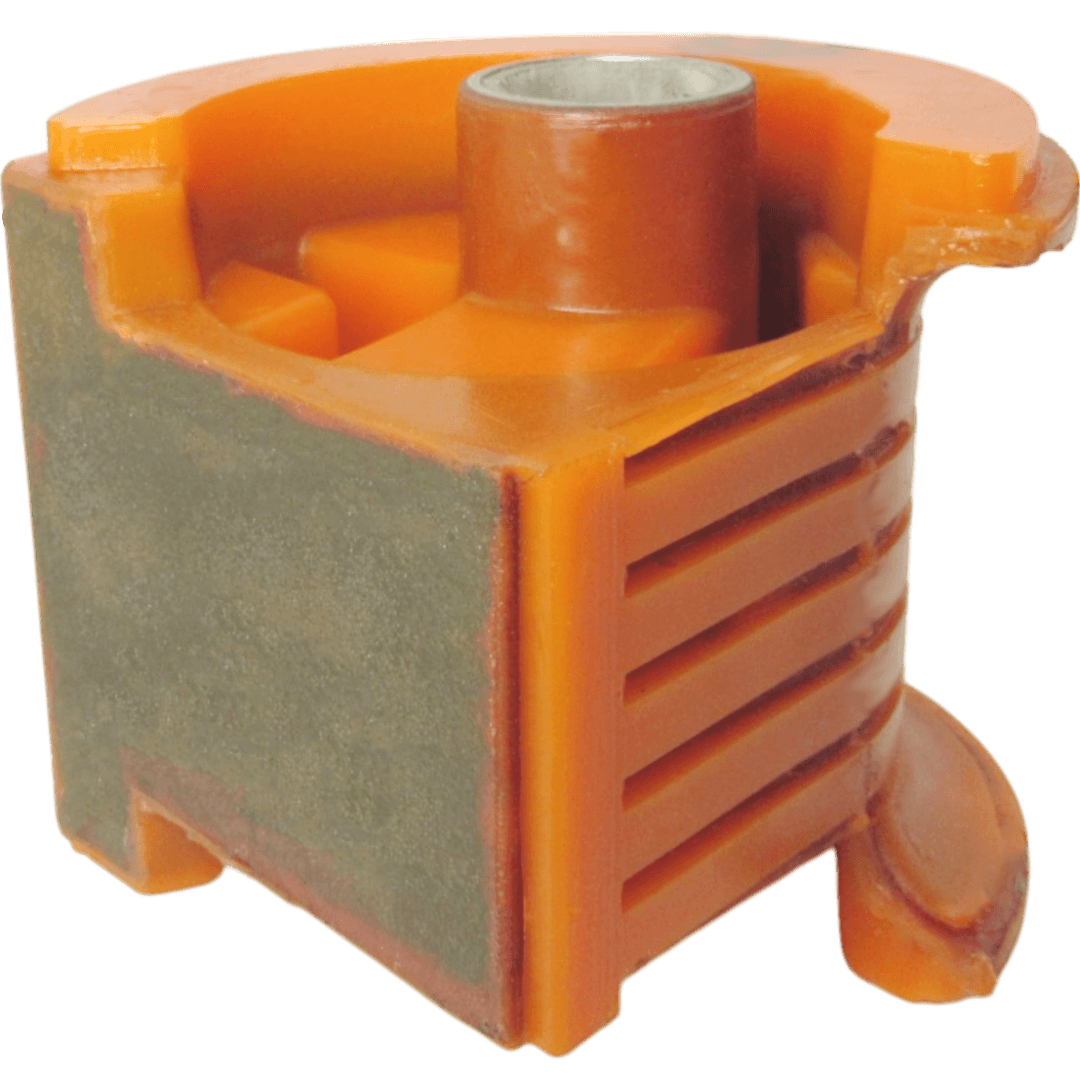 Polyurethane bushing for driver's cabin cushion Man L2000 1994-2001: 81962100012, 85962100007, 85962100012, 85.96210-0007, 85.96210-0012 wholesale from PolyPro.