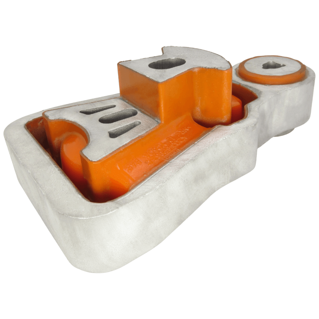 Polyurethane cushion gearbox upper Lincoln Nautilus 2018- RECONSTRUCTION of big BUSHING: K2G3-6P082-CB, K2G36P082CB, K2GZ-6068-B, K2GZ6068B, K2G3-6P082-C, K2G36P082C wholesale from PolyPro.