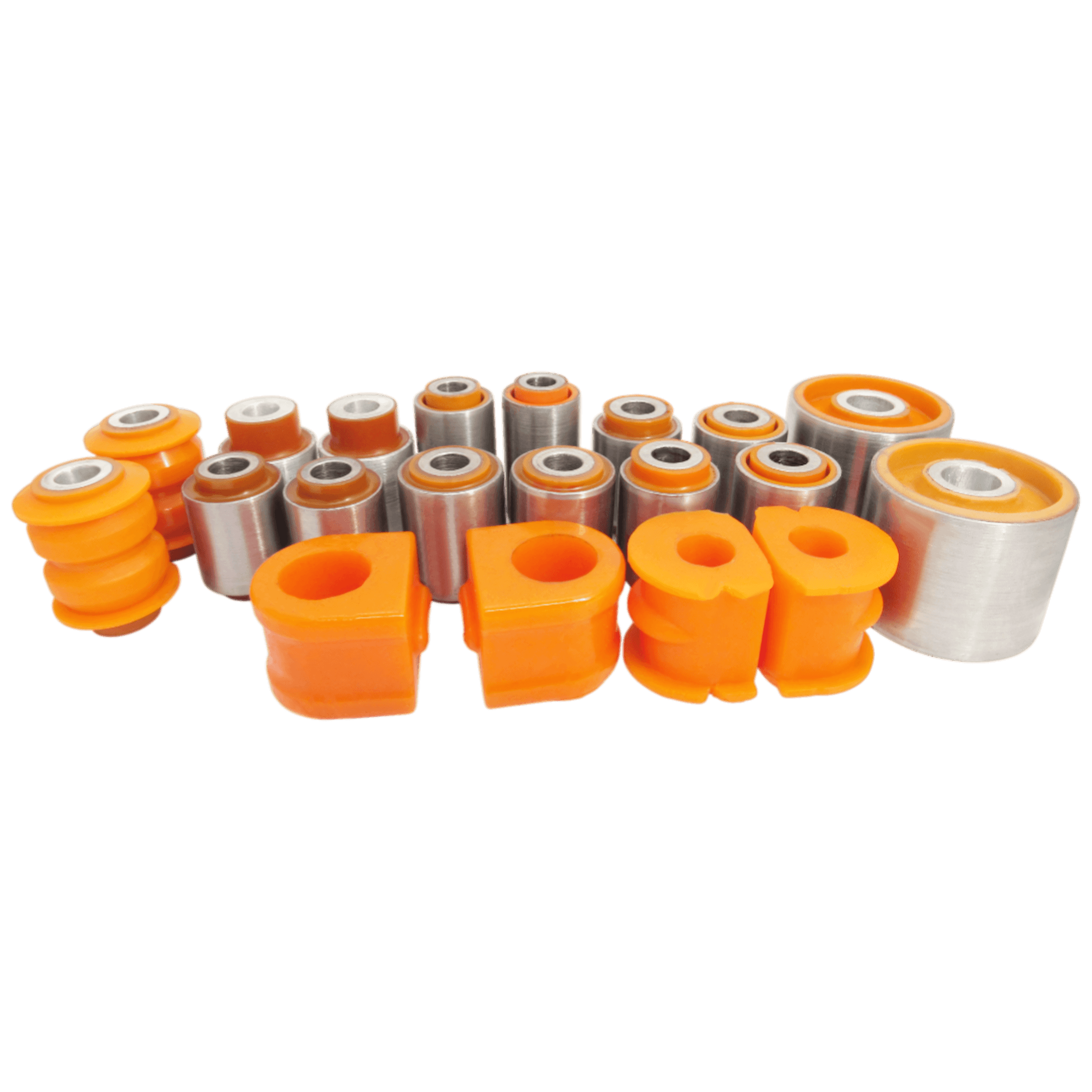 Polyurethane front and rear suspension kit Chevrolet Captiva 2006-2018: 96626251, 96809676, 96819161, 96819162, 25995127, 96810752, 96626409, 96626410, 96626419, 95101967, 96626425, 96626433, 96626434 wholesale from PolyPro.