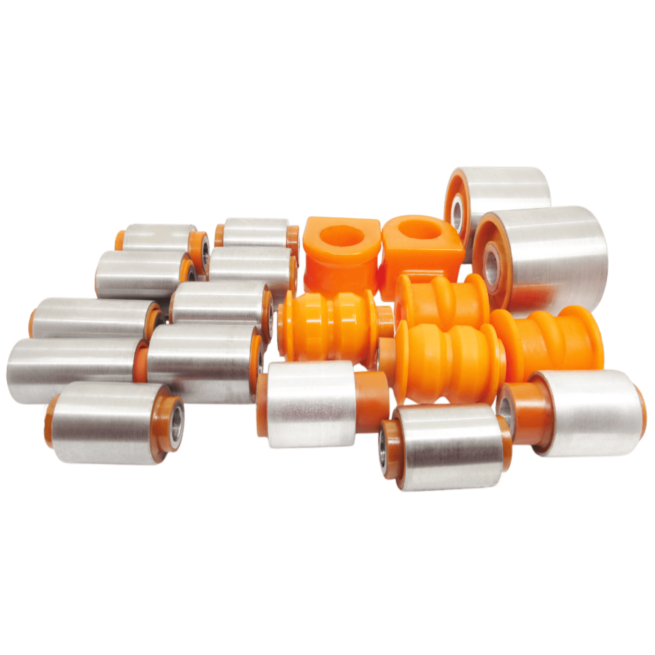 Polyurethane front and rear suspension kit Chevrolet Captiva 2006-2018: 96626251, 96809676, 96819161, 96819162, 25995127, 96810752, 96626409, 96626410, 96626419, 95101967, 96626425, 96626433, 96626434 wholesale from PolyPro.