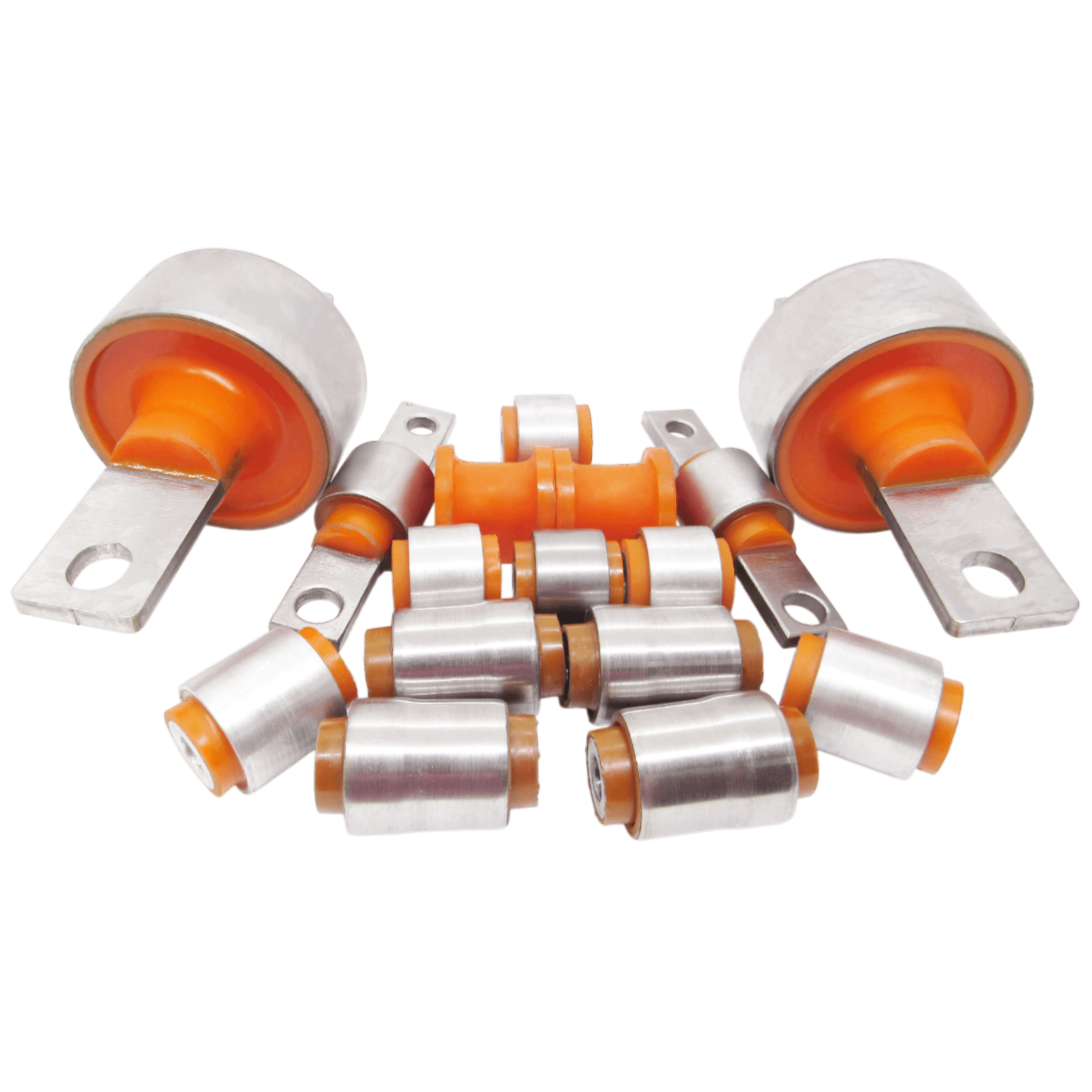 Polyurethane rear suspension kit Honda Cr-v 1996-2001: 52315S10A01, 52350S10A00, 52360S10A00, 52341S04000, 52370S10A12, 52371S10A12, 52390SR3000, 52393SR3004, 52395SH3004, 52400SR3000 wholesale from PolyPro.