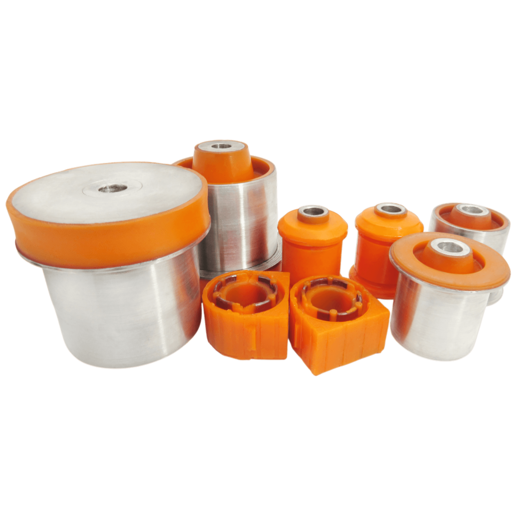 Polyurethane front and rear suspension kit Opel Zafira 2005-2011: 352364, 5352030, 5352029, 352324, 350390, 5402637, 13267215 wholesale from PolyPro.