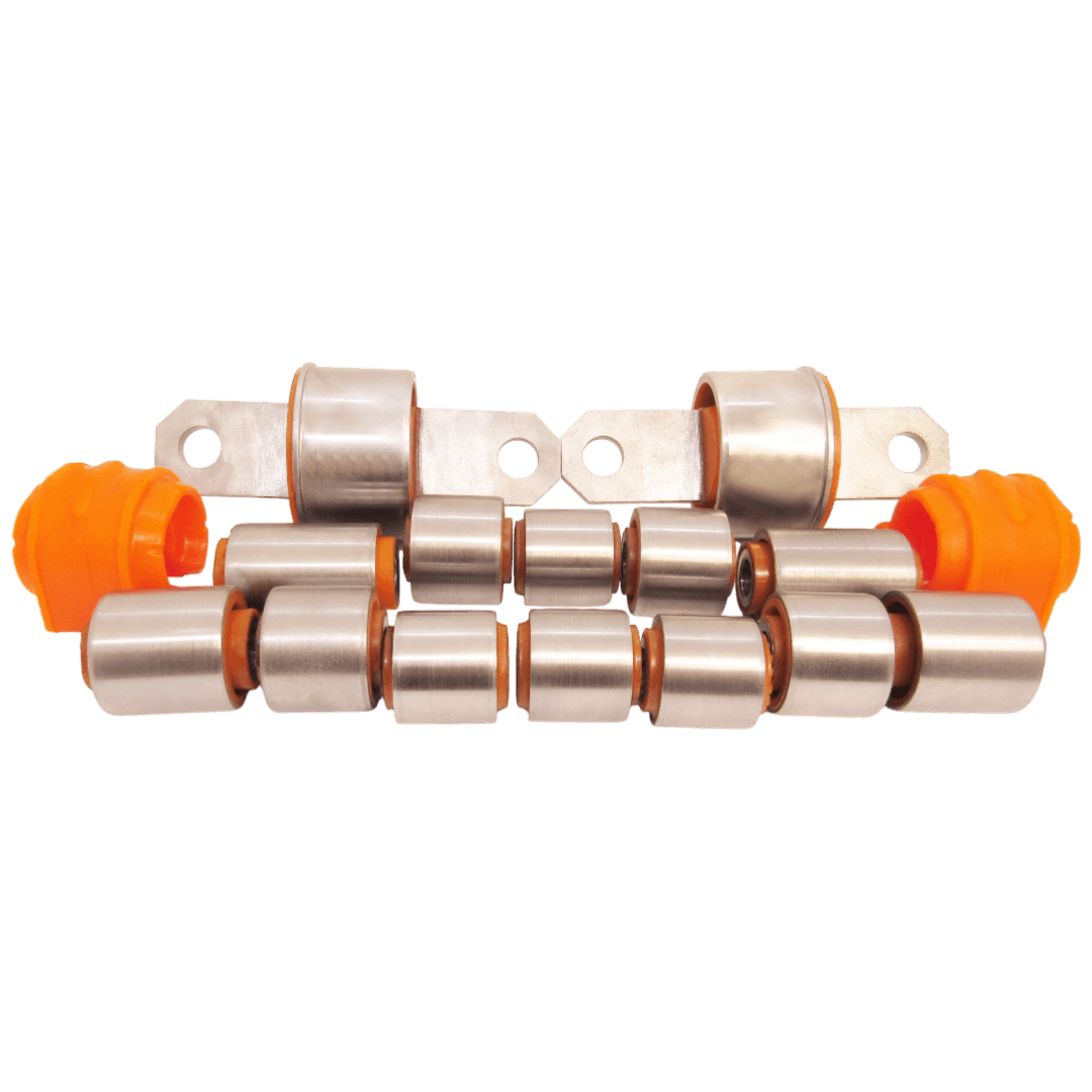 Polyurethane rear suspension kit Mazda 3 2003-2009: BP4K-28-156D, BP4K28156D, BP4K-28-300E, BP4K28300E, BP4K-28-C10B, BP4K28C10B, BP4K-28-500E, BP4K28500E, BP4K-28-200H, BP4K28200H, BP4K-28-250H, BP4K28250H, C2Y6-28-46X, C2Y62846X wholesale from PolyPro.