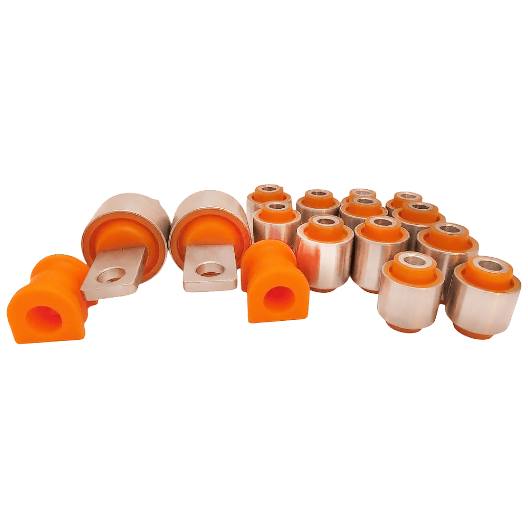 Polyurethane rear suspension kit Mazda 6 2002-2008: GJ6A-28-450, GJ6A28450, GJ6A-28-C10A, GJ6A28C10A, GJ6A-28-500D, GJ6A28500D, GJ6A-28-200J, GJ6A28200J, GJ6A-28-250J, GJ6A28250J, GJ6A-28-300B, GJ6A28300B, GJ6A-28-350B, GJ6A28350B, GJ6A-28-156, GJ6A28156 wholesale from PolyPro.