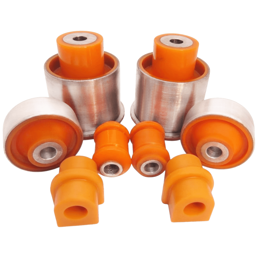 Polyurethane front and rear suspension kit Chevrolet Aveo 2002-2011: 96870461, 96653351, 96435295, 96535095, 96535092, CHSB-T200F, CHSBT200F, 95479763, 96653381, 96535088, 95975940, CHABAVB, 96815894, 9653-5082, 96535082, 96535087, 96834085, CHAB-AVU, CHABAVU, CHAB-AVES, CHABAVES, 96535050, 96494500, 96495468, 96535146, 96653128, 1J0 501 541 C, 1J0501541C, 6R0 501 541, 6R0501541, 6R0 501 541 A, 6R0501541A, 6R0 501 541 C, 6R0501541C, CHAB-AVT200R, CHABAVT200R, 6LL 501 541, 6LL501541, 6Q0 501 541 E, 6Q0501541E, 1J0 501 541 B, 1J0501541B, 1J0 501 541E, 1J0501541E, 1J0 501 541 D, 1J0501541D, 1J0501541DS, 6R0 501 541 B, 6R0501541B wholesale from PolyPro.