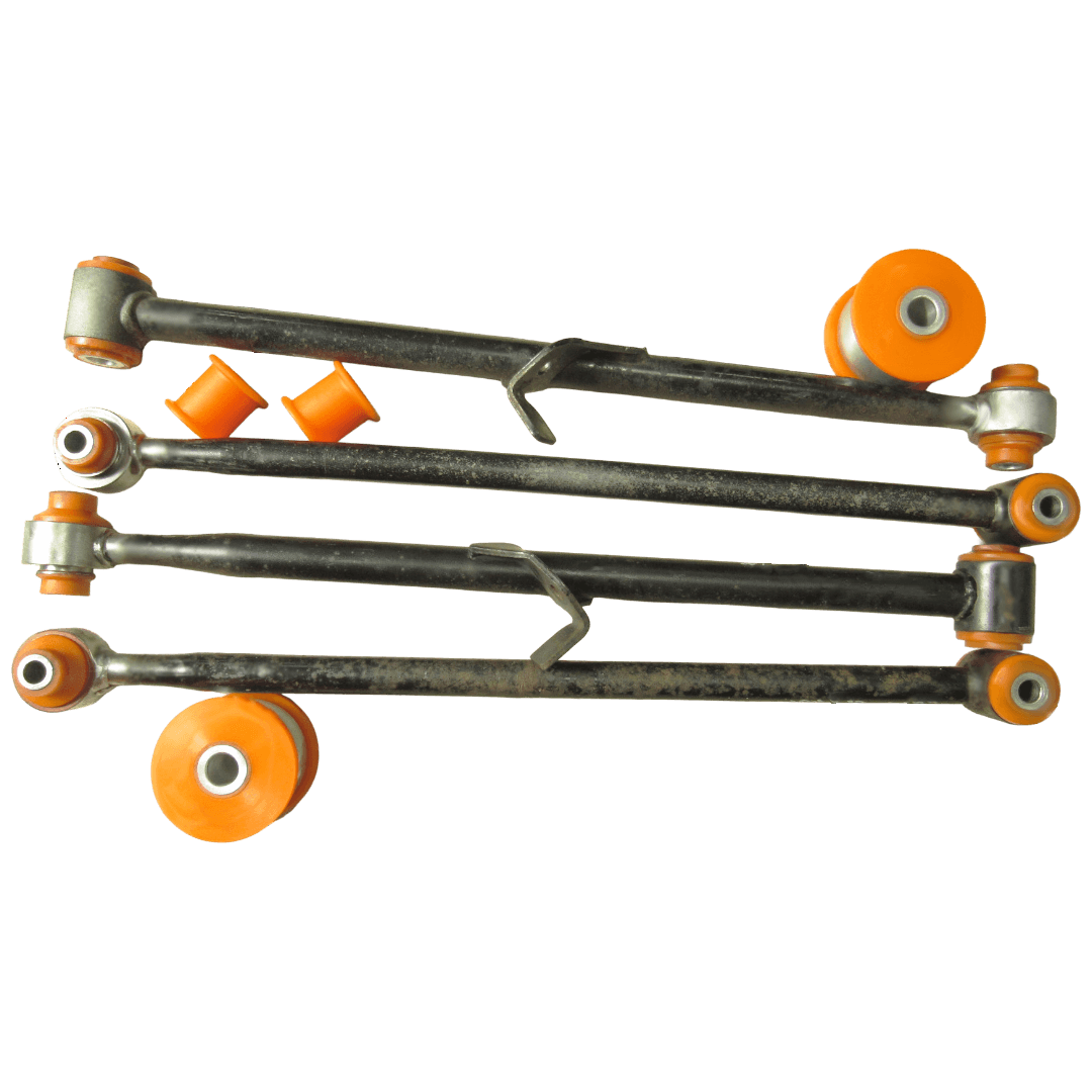 Polyurethane rear suspension kit Toyota Rav4 2000-2005: 48725-42080, 4872542080, 48710-42010, 4871042010, 48720-42030, 4872042030, 48815-42040, 4881542040, 48770-42020, 4877042020, T11-2919010, T112919010, 0125-ACA25UP, 0125ACA25UP, 48720-42020, 4872042020, T11-2919040, T112919040, 0125-ACA25LR, 0125ACA25LR, 48730-42020, 4873042020, T11-2919030, T112919030, 0125-ACA25LL, 0125ACA25LL wholesale from PolyPro.