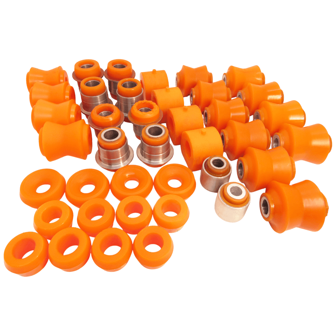 Polyurethane front and rear suspension kit Vaz 2101-2107 1970-2004 SILENT BLOCKS WITH BOILED METAL BUSHINGS: 2101-2904020-01, 2101290402001, 2101-2904040, 21012904040, 2101-2904043, 21012904043, 21010-290402001, 21010290402001, 2101-2904021-01, 2101290402101, 2101-02904021-01, 21010290402101, 2101-2904183, 21012904183, 2101-2904180, 21012904180, 2101-2904100, 21012904100, 2101-2904101, 21012904101, 21010290410100, 21010290412100, 2101-2906040, 21012906040, 2101-2905450, 21012905450, 2110-2915450, 21102915450, 2101-2905448, 21012905448, 2101-2919108-10, 2101291910810, 2101-2919042/9108, 21012919042/9108, 2101-2919042-10, 2101291904210, 2121-2919042, 21212919042, 2101-2906231, 21012906231 wholesale from PolyPro.
