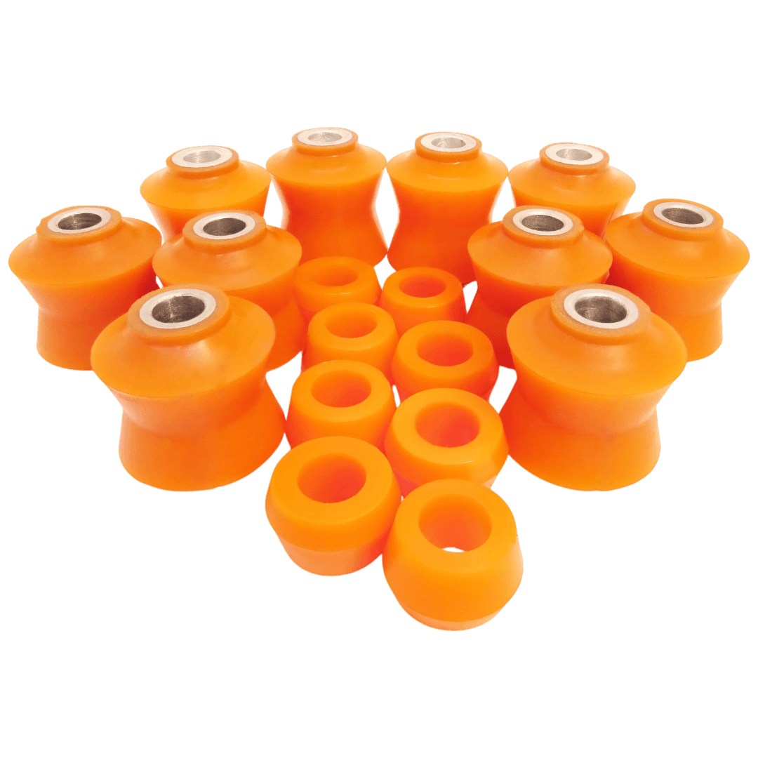 Polyurethane rear suspension kit Vaz 2101-2107 1970-2004 SILENT BLOCKS WITH BOILED METAL BUSHINGS: 2101-2919108-10, 2101291910810, 2101-2919042/9108, 21012919042/9108, 2101-2919042-10, 2101291904210, 2121-2919042, 21212919042, 2101-2906231, 21012906231 wholesale from PolyPro.