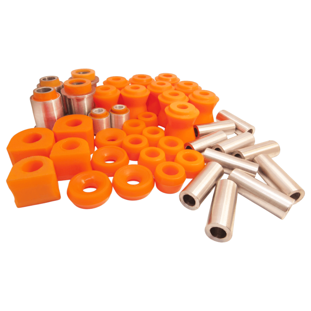 Polyurethane front and rear suspension kit Ваз Нива 1977- STANDARD: 2121-2906046, 21212906046, 2121-0290604000, 21210290604000, 2121-0290604010, 21210290604010, 2121-2904040, 21212904040, 2101-2904020-01, 2101290402001, 2101-2904040, 21012904040, 2101-2904043, 21012904043, 21010-290402001, 21010290402001, 2101-2904021-01, 2101290402101, 2101-02904021-01, 21010290402101, 2101-2905448, 21012905448, 2101-2905450, 21012905450, 2110-2915450, 21102915450, 2101-2919042-10, 2101291904210, 2121-2919042, 21212919042, 2101-2906231, 21012906231 wholesale from PolyPro.