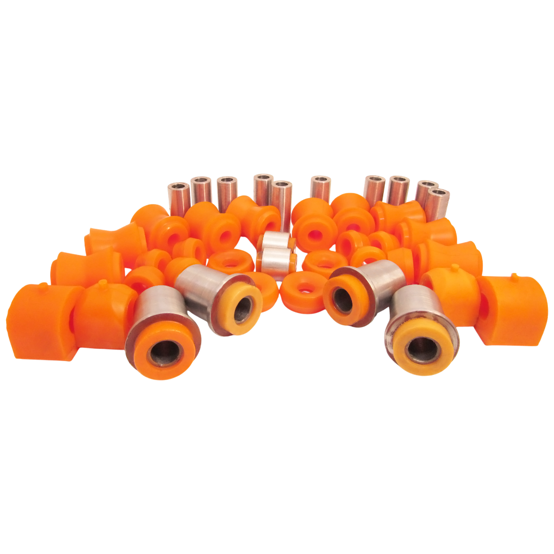 Polyurethane front and rear suspension kit Ваз Нива 1977- STANDARD: 2121-2906046, 21212906046, 2121-0290604000, 21210290604000, 2121-0290604010, 21210290604010, 2121-2904040, 21212904040, 2101-2904020-01, 2101290402001, 2101-2904040, 21012904040, 2101-2904043, 21012904043, 21010-290402001, 21010290402001, 2101-2904021-01, 2101290402101, 2101-02904021-01, 21010290402101, 2101-2905448, 21012905448, 2101-2905450, 21012905450, 2110-2915450, 21102915450, 2101-2919042-10, 2101291904210, 2121-2919042, 21212919042, 2101-2906231, 21012906231 wholesale from PolyPro.