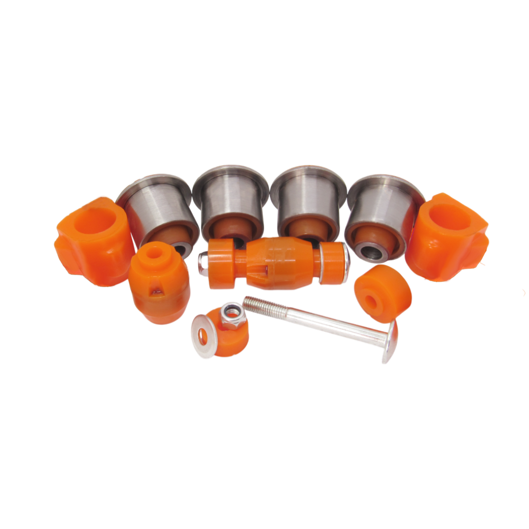 Polyurethane front suspension kit Renault Logan 2004-2012: 54 50 113 62R, 545011362R, 54 50 042 69R, 545004269R, 2424-LOGLH, 2424LOGLH, 2424-LOGRH, 2424LOGRH, 60 01 549 181, 6001549181, 60 01 550 912, 6001550912, 60 01 550 911, 6001550911, 60 01 547 519, 6001547519, 60 40 002 245, 6040002245, 82 00 792 639, 8200792639, 82 00 910 716, 8200910716, 54 50 007 94R, 545000794R, 60 01 549 182, 6001549182, 82 00 792 640, 8200792640, 82 00 910 717, 8200910717, 54 50 192 94R, 545019294R, 82 00 749 461, 8200749461, 82 00 346 941, 8200346941, 82 00 346 942, 8200346942, 82 00 298 455, 8200298455, 82 00 298 454, 8200298454, 40160-4793R, 401604793R, 54500 2Y500, 545002Y500, 54551-A4000, 54551A4000, 60 01 547 140, 6001547140, 60 01 549 311, 6001549311 wholesale from PolyPro.