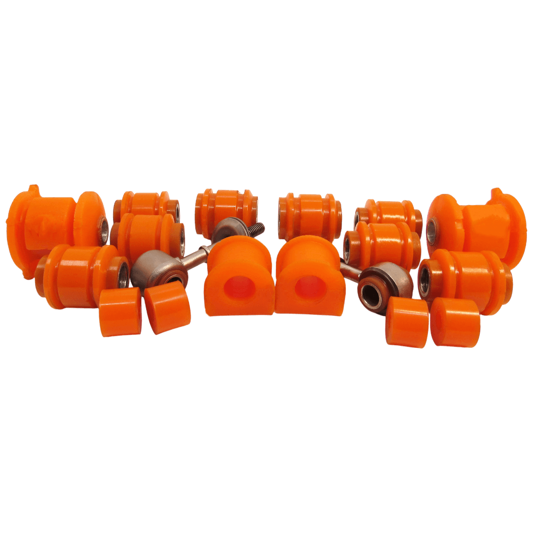 Polyurethane rear suspension kit Geely Ck 2005-2016: 1064020005, 1400631180, F2916210, 1400642180, 2911052001, 2911020001, BC3704, 2911040001, BC3703 wholesale from PolyPro.