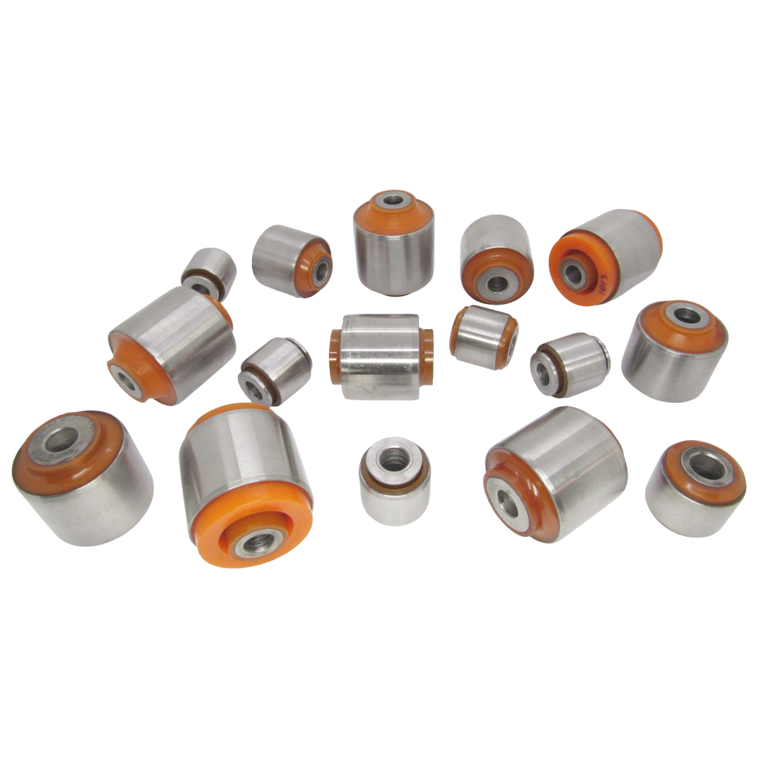 Polyurethane rear suspension kit Lancia Thesis 2001-2009: 6 066 5922, 5 174 3778, 6 067 5743, 4 684 4502, 6 065 9803, 6 067 0274, 6 067 0275, 6 068 3209, 6 066 7640 wholesale from PolyPro.