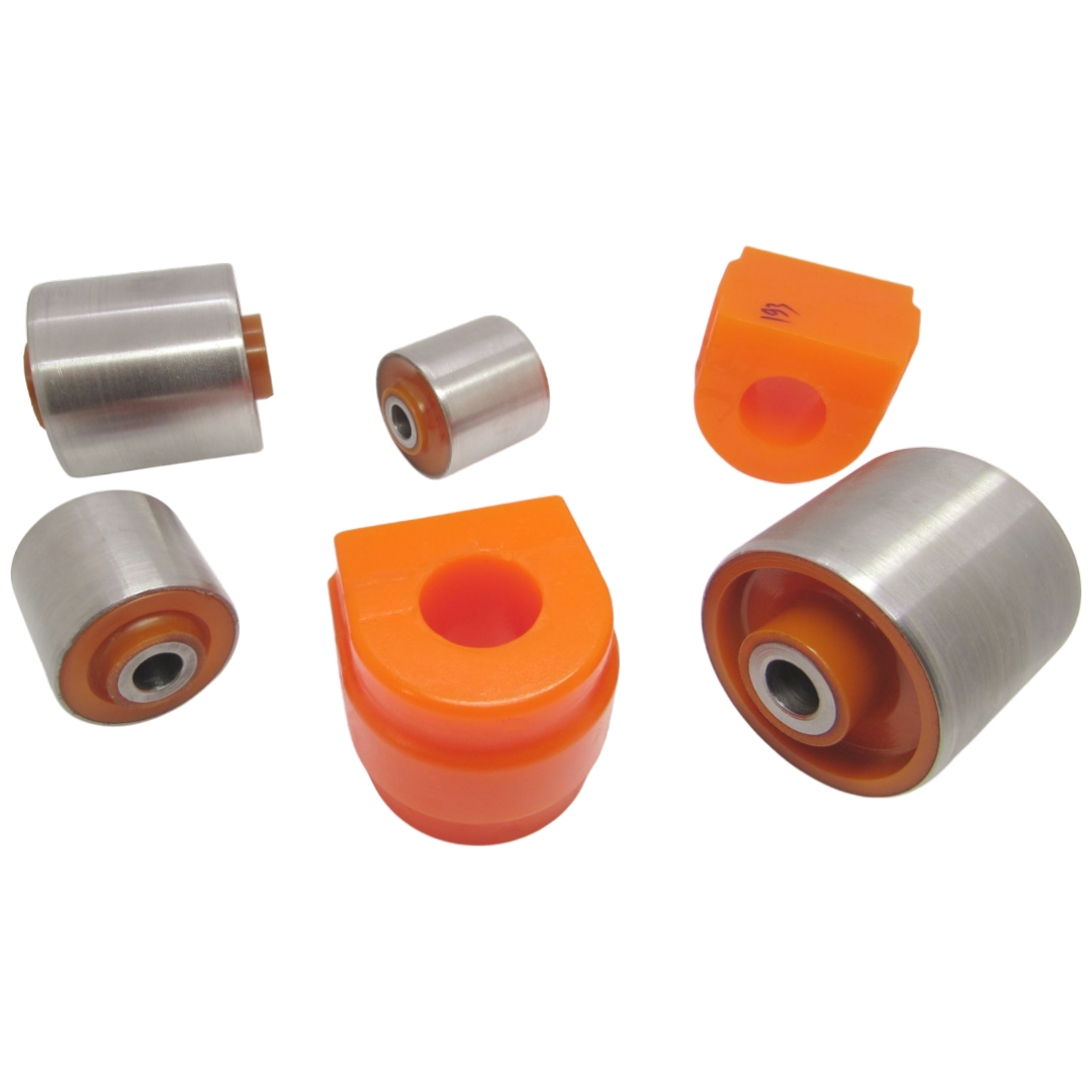 Polyurethane front suspension kit Bmw E53 1999-2006: BMSB-X5R2, BMSB-X5, 31 35 1 097 021, 31121124622, 31121139826, 31121133236, 31121094235, 31126767651, 3003112107, 31121142087, 31126768297, 31126768298, 31121124622, 31122347963, 31122157597, 31126760181, 31122347951, 31122347952, 31122341219, 31126760182, 31121094233, 31121142088, 31121094234, 31121142087, 31129069568, 31 12 6 777 937, 31 12 6 770 771, 31 12 6 770 837, 31 12 6 777 939, 31 12 6 770 121, 31 12 2 347 983, 31 12 2 347 985, 31 12 6 755 835 31 12 2 347 984, 31 12 2 347 986, 31 12 6 770 772, 31 12 6 755 836, 31 12 6 777 940, 31 12 6 777 938, 31 12 6 770 122, 31 12 6 770 838, 31126755835, 31122347984, 31 12 2 341 296, 31 12 1 093 450, 31 12 2 347 981, 31 12 6 774 827, 31 10 6 770 689, 31 12 2 347 982, 31 12 6 774 828, 31 10 6 770 690, 31 12 6 767 651, 31 12 1 092 019, 31 12 4 028 608, 31 12 1 139 238, 31 12 1 139 988, 31 12 4 028 607, 31 12 1 139 987, 32 21 1 139 987, 31 12 1 133 237, 31 12 2 339 998, 31 12 1 141 962, 31 12 1 141 961, 31 12 2 339 999, 31 12 1 133 238, 32 21 1 139 988, 31 12 1 139 991, 31 12 1 124 401, 31 12 1 131 587, 31 12 1 131 582, 31 12 1 139 992, 31 12 1 124 402, 31 12 1 131 588, 31126769715, 31121096372, BMAB005, 31120006482, 31121141752, 31129069825, 31129068734, 31129069829, 31129071085, 31 10 3 412 781, 31 12 0 307 882 wholesale from PolyPro.