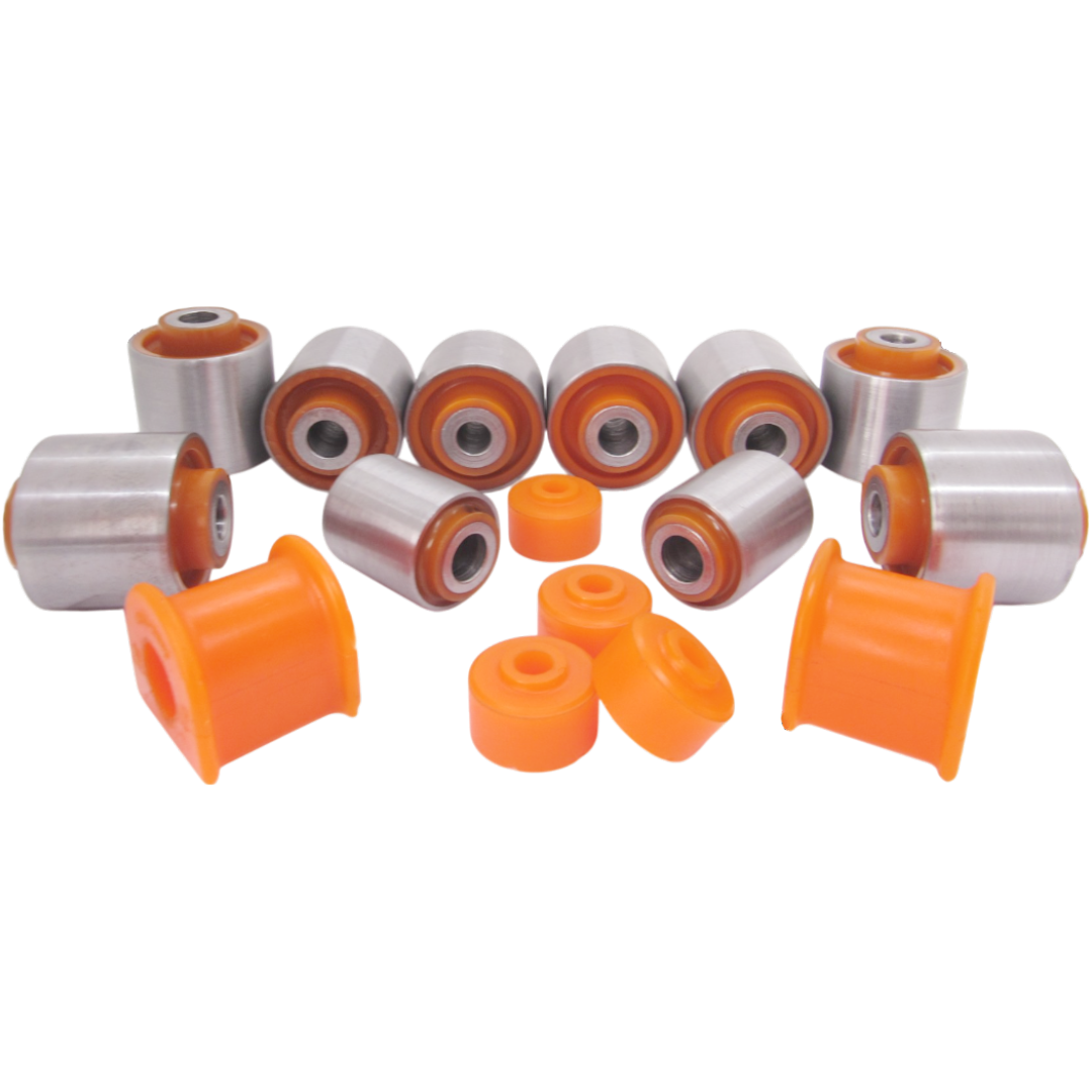 Polyurethane rear suspension kit Toyota Fj Cruiser 2006-2010: TAB-161, 48740-35040, 48740-60160, 48706-60060, TAB-157, 877060010, 4879060010, 4871035060, 4871035070, 4871435010, 4871060160, 4871035050, TAB159, 4872535020, 8973665020, 97366502, 464315, 464311, 97125086, 48720-35060, 48720-35061, 0125-LC120L, 48815-10090, TSB-RZJ120R, 4881526100, TSB792, 4881514140, TSB-799, 48815-14130, 0123-GRJ200R, 48802-60100, 48817-60010, 90948-02201, 90948-02202, TF69Y0-2906620, 3 50 153, 48817-22020, 48817-22010, 48817-30010, 48817-30020, 48817-YE010, 614 035 0009, 48817-02010, TSB-809, 02875013, 4246112, 2875013, TSB-789, 56127-50000, 90948-01003, 56112-VB000, 20638-61500, NSB-009, UH71-34-152, 56112-A01B0, 54817 36010, 56112-A0100, 56112-90J00, 54817 36000, 56112-V0100, 56112-BM400, 56112-A0100B, 56112-50Y00, 56112-09400, 56112-90J05, 44521-31010 wholesale from PolyPro.