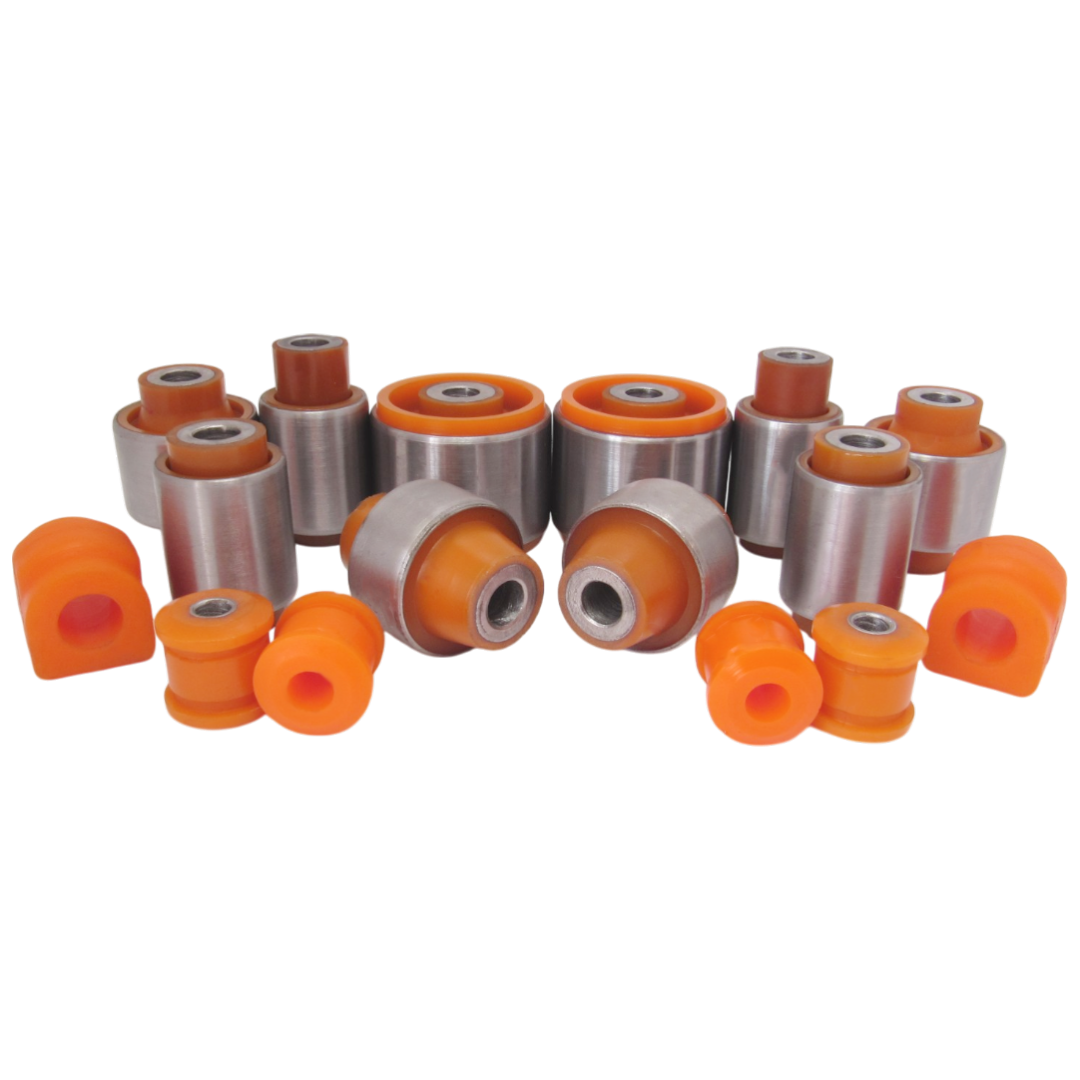Polyurethane rear suspension kit Bmw E46 1998-2006: 33321137571, 33321092247, BMAB053, 33321138383, 33321092248, BMAB050, 33326770824, 33321140345, 33326775551, 33306852895, 33321138722, BMAB-002Z, BAB002Z, 33 32 1 094 457, 33 32 1 136 643, 33 32 6 770 803, 33 32 6 774 777, 33 32 1 136 644, 33 32 6 770 804, 33 32 1 094 458, 33 32 6 774 778, 33 32 1 090 449, 33 32 1 090 450, 33 32 1 136 723, 33 32 1 136 724, 33321136311, 33326771828, BMAB051, 33321097009, 33321137806, 33326770786, 33326757885, 33326770817, 33322228153, BMAB052, 33551094619, 33551096669, 33551094551, 20 79 0037, 31 35 1 127 390, 33 55 2 160 605, 33 55 1 131 155, 33551093663, 33551092525, 33551138104, 33 55 1 136 491, 33 55 1 094 550 wholesale from PolyPro.