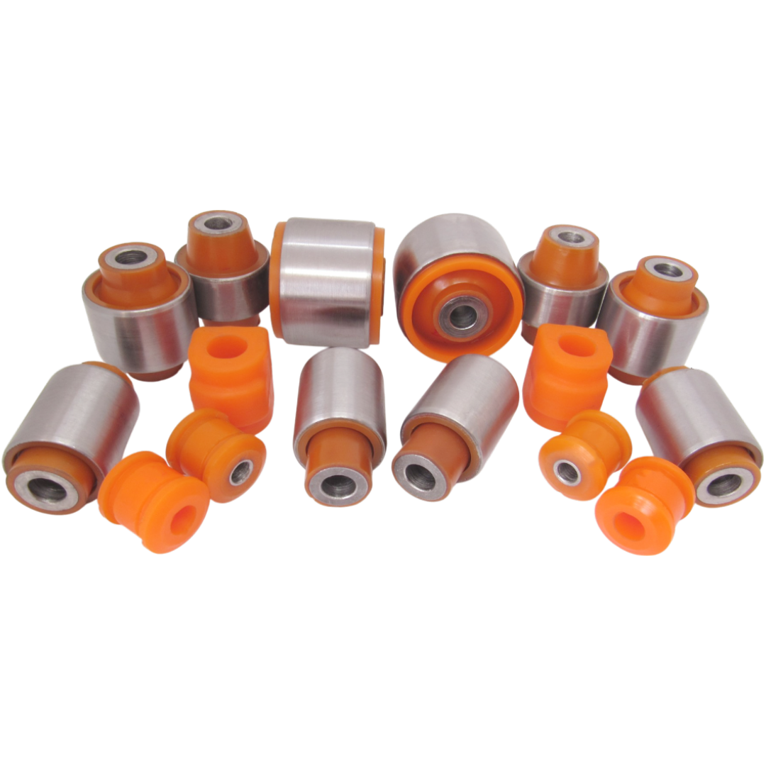 Polyurethane rear suspension kit Bmw E46 1998-2006: 33321137571, 33321092247, BMAB053, 33321138383, 33321092248, BMAB050, 33326770824, 33321140345, 33326775551, 33306852895, 33321138722, BMAB-002Z, BAB002Z, 33 32 1 094 457, 33 32 1 136 643, 33 32 6 770 803, 33 32 6 774 777, 33 32 1 136 644, 33 32 6 770 804, 33 32 1 094 458, 33 32 6 774 778, 33 32 1 090 449, 33 32 1 090 450, 33 32 1 136 723, 33 32 1 136 724, 33321136311, 33326771828, BMAB051, 33321097009, 33321137806, 33326770786, 33326757885, 33326770817, 33322228153, BMAB052, 33551094619, 33551096669, 33551094551, 20 79 0037, 31 35 1 127 390, 33 55 2 160 605, 33 55 1 131 155, 33551093663, 33551092525, 33551138104, 33 55 1 136 491, 33 55 1 094 550 wholesale from PolyPro.