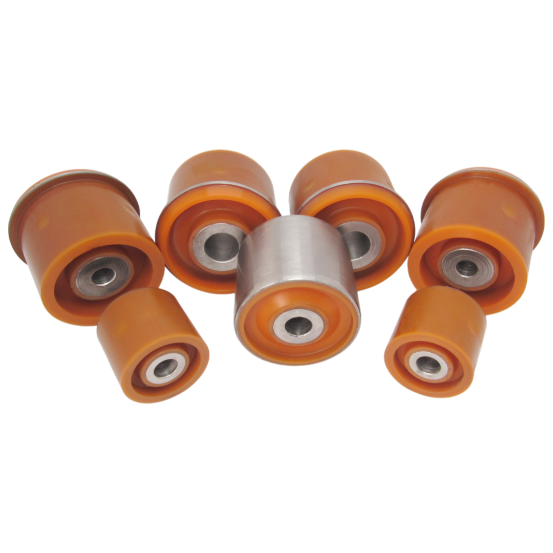Polyurethane bushings rear subframe kit Bmw E46 1998-2006: 33 17 6 770 768, 33171093175, 33176770788, 33176758081, 9001792, 12628, 20 79 0043, 77-01470-SX, 500 022, 300 333 1109/HD, TD980W, 80004646, BSK6607, 33 31 6 770 784, 33 31 6 770 783, 33171093565, 33176751808, 33 31 6 769 376, 9003110, 33 31 6 770 781, 50261, 12626, 300 333 1108, 20 79 0042, T4834009 EP, 7700099SX, 80004642, 05799, BSK6610, 33 31 6 770 781, 33 31 1 092 517 wholesale from PolyPro.