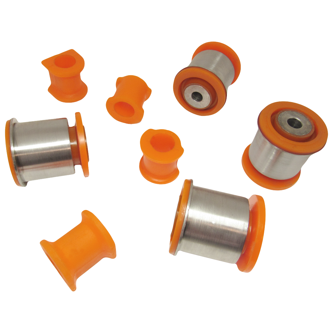 Polyurethane rear suspension kit Volkswagen T5 2003-2015: 7H0501132A, VWABT5RR1, VWAB-T5RR2, 7H0 501 131 A, 7H5 511 413 C, 7H5511413B, 7H5511413, VWSB-T5R, 7H0 511 413 A, 7H0 511 413, 7H0 511 414, VWSB-T5OUTR, 7H5 511 414 A, 7H5 511 414, VWSB-T5D23R-KIT wholesale from PolyPro.