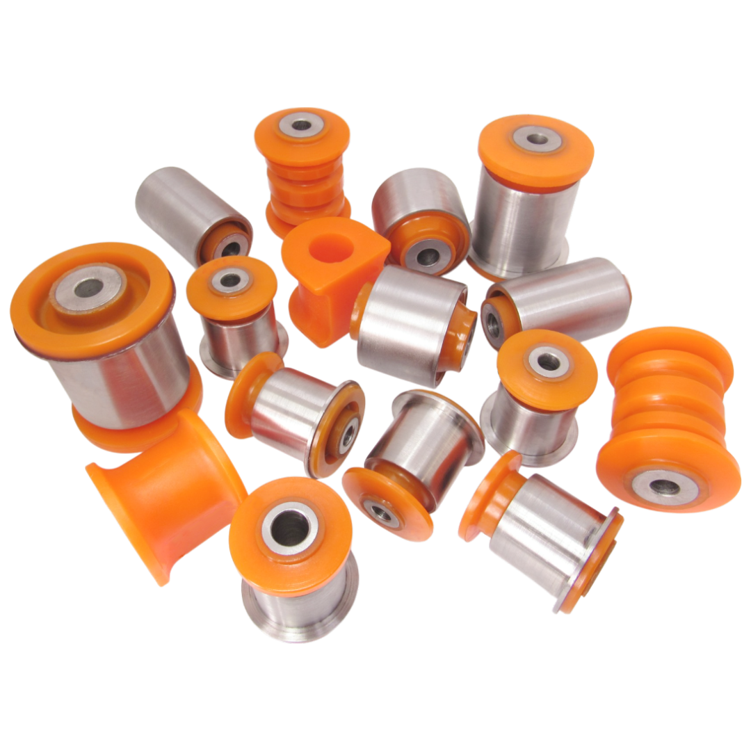 Polyurethane front and rear suspension kit Volkswagen Amarok 2010-: 7L8 407 183, 2H0407182A, 2H0 411 313 B, 2H0 411 313 D, 2H0 411 313 C, VWAB-025, 2H0 412 333 A, 2H0 407 077 A, 2H0 407 021 B, 2H0 407 022 B, VWAB-028, 2H0 511 414, 2H0 511 414 A, VWAB-027, 2H0 511 413 A, 2H0 511 413, 2H0 511 413 B wholesale from PolyPro.
