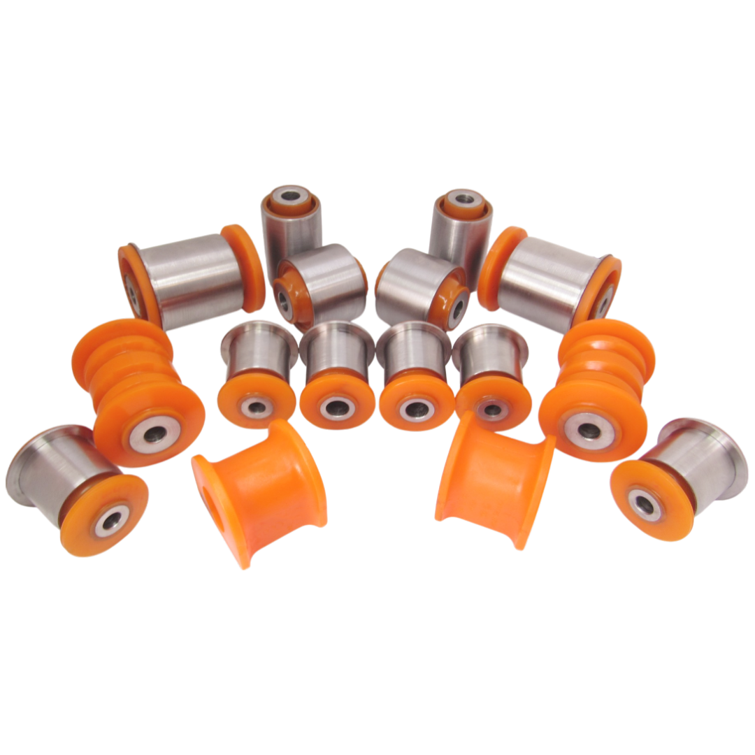 Polyurethane front and rear suspension kit Volkswagen Amarok 2010-: 7L8 407 183, 2H0407182A, 2H0 411 313 B, 2H0 411 313 D, 2H0 411 313 C, VWAB-025, 2H0 412 333 A, 2H0 407 077 A, 2H0 407 021 B, 2H0 407 022 B, VWAB-028, 2H0 511 414, 2H0 511 414 A, VWAB-027, 2H0 511 413 A, 2H0 511 413, 2H0 511 413 B wholesale from PolyPro.