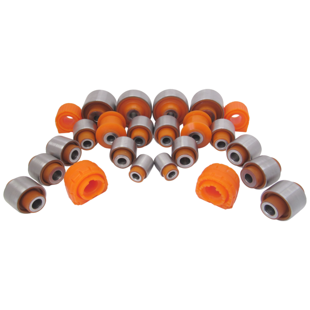 Polyurethane front and rear suspension kit Audi TT 2014-2023: 1K0411303AQ, 2K3411303C, 3T0411303F, 3T0411303E, 1K0411303AM, 561411303, 2K3411303, 2K3411303B, 1K0411303AM, 3C0 411 303 Q, 1K0 411 303 BK, VWSB-5K1F-KIT, 1K0 411 303 R, 1K0 411 303 AL, VWSBGVF, 1K0411303AM, 5Q0 411 303 M, VWSB-B7F, 3C0 411 303 S, 3C0 411 303 AA, 3C0 411 303 P, 3C0 411 303 AC, 5C0 411 303, 3C0 411 303 T, 1K0 411 303 BJ, 1K0 411 303 AP, 1K0 411 303 AK, 1K0 411 303 AQ, 1K0 411 303 AF, 5C0 411 303 A, 1K0 411 303 AC, 1K0 411 303 AS, 1K0 411 303 Q, 1K0 411 303 L, 1K0 411 303 BH, 1K0 411 303 AJ, 3C0 411 303 R, 1K0407182, VWABGVS, 51360SNAA03, 51350SNAA03, 1K0407182A, 5Q0407182A, 1K0407182F, 1K0 407 182, 51360-SNA-903, 51350-SNA-903, 51350-SNA-A03, VWAB-GVS, 51360-SNA-A03, 1K0 407 182 A, 5Q0 407 182 A, 1K0 407 151 T, 1K0 407 152 T, 1KD407366, 1K0 407 152 AA, 1KD407152D, 1K0 407 152 M, 1KD407152, 1K0 199 232 J, 1K0 407 152 AC, 1K0407152AL, 1KD 199 232, 1KD407151D, 1K0 407 151 AL, 1KD 407 151, 1K0 407 151 M, 1K0 407 151 AA, 1K0 407 151 AC, 1K0 407 151 AB, 1K0 407 151 BB, 1K0 407 151 BE, 1K0 407 151 BG, 1K0 407 152 BB, 1K0 407 152 BE, 1K0 407 152 BG, 3C0 407 151 H, 561 407 151 A, 561 407 151 C, 561 407 152 C, 1K0 407 152 R, 1K0 407 152 AH, 1K0 407 152 BC, 5N0 407 151, 1K0 407 152 BF, 1K0 407 152 AK, 5Q0 407 152 G, 5Q0 407 152 J, 5Q0 407 151 G, 5Q0 407 151 J, 8J0 407 151 D, 5C0 407 151 A, 3Q0 407 151 E, 561 407 152 A, 5Q0 407 151 M, 5C0 407 152 D, 5Q0 407 151 L, 5Q0 407 152 L, 5C0 407 151 D, 5Q0 407 152 M, 5Q0 407 152 P, 5Q0 407 151 P, 1K0 407 152 BL, 5Q0 407 151 R, 5Q0 407 152 R, 8S0 407 151 D, 3Q0 407 151 L, 3Q0 407 151 M, 3Q0 407 152 L, 3Q0 407 152 M, 81A 407 151 C, 81A 407 152 C, 1K0 407 151 BL, 5Q0 407 151 H, 3Q0 407 151 N, 3Q0 407 152 N, 3Q0 407 151 G, 3Q0 407 151 H, 3Q0 407 152 H, 3Q0 407 152 G, 3Q0 407 151 J, 3Q0 407 152 J, 5C0 407 151 B, 5C0 407 152 B, 1K0 407 152 Q, 1K0 407 152 P, 1K0 407 151 AD, 1K0 407 151 P, 3Q0 407 152 E, 5QM 407 151, 5QM 407 151 A, 5QM 407 151 B, 5QM 407 152, 5QM 407 152 A, 5QM 407 152 B, 8S0 407 151 B, 1K0 407 151 R, 1K0 407 152 AD, 1K0 407 152 BD, 1K0 407 151 AH, 1K0 407 151 BD, 3C0 407 151 E, 1K0 407 152 AB, 1K0 407 151 AE, 5N0 407 152, 3C0 407 151 G, 1K0 407 151 Q, 3C0 407 151 A, 3C0 407 151 B, 1K0 407 151 BC, 1K0 407 151 AK, 1K0 407 151 BF, 51350-SNA-A50, 51392-SNA-903, 51350-SNW-Z00, 51360-SNA-A50, 51350-SNW-Z50, 51360-SNW-Z00, 51360-SNW-Z50, 51350-SVB-A02, 51360-SVB-A02, 1K0 407 151N, 1K0 407 141 AB, 1K0 407 152 N, 1K0 407 152 AE, VWAB-035, ADAB-TTS, 5C0 407 183 A, 5Q0 407 183 J, 5Q0 407 183 C, 5Q0 407 183 K, 5Q0407183E, 5Q0407183D, 1K0 407 183 M, 1K0407183P, 5Q0 407 183 L, 5Q0 407 183 F, 8S0 407 183 B, 1K0 511 327 AP, VWSB-TIGR, 1K0 511 327 BA, 1K0 511 327 AQ, VWSB-B6R, 1K0 511 327 AS, 1K0 511 327 AF, 1K0 511 327 AR, 2323-B6R, 1K0 505 465 K, 1K0 505 465 D, 1K0 505 465 J, 1K0 505 465 R, 1K0 505 465 H, 1K0 505 465 L, 1K0 505 465 C, 1K0 505 465 AA, VWAB-017, M11-2919410, 1K0 501 529 J, 1K0 501 529 F, M11-2919460, 1K0 501 530 B, 7N0 501 530, 7N0 501 529, M11-2919420, 1K0 501 530 C, 1K0 501 541 C, 5Q0 501 529 C, 1K0 501 529 H, 5Q0 501 529 E, 5Q0 501 529 F, 5Q0 501 129 B, VWAB-018, 55130 C3000, M11-2919470, 52740 G2100, VWAB-014, 5206 AY, 5206 FG, 5206 EC, 5206 ER, 1K0 505 311H, 1K0 505 311 AB, M11-2919210, 5220 74, M11-2919240, 7N0 505 311, VWAB-012, 1K0 505 553 A, 1K0 505 553, M11-2919210, 1K0505553A, 1K0505553, M112919210, VWAB012, 5Q0 505 553, 3C0 505 553, 116 035 0020/S, 1K0505323N, 5Q0505323C, 1K0505323G, 1K0505323H, M112919110, M112919150, 5C0501529A, 5C0501531A, 5Q0505323D, VWAB015, 1K0 505 323 P, VWAB011, 1K0 505 541 D, 1K0 505 541 C, 3C0 505 541, 5C0 501 541 A, 5Q0 505 541 A, M11-2919350, 3C0 505 223 D, 1K0 505 223 K, 1K0 505 224 K, 3C0 505 224 D, 1K0 505 541 B wholesale from PolyPro.