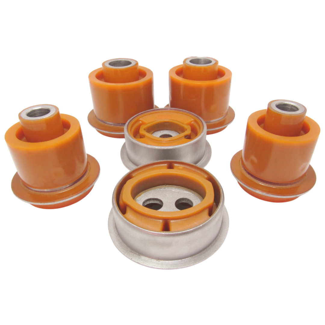 Polyurethane bushings rear subframe kit Lexus is 2006-2013: 5227153030, 5227553030, TAB-217, 41651-30060, 41651-22060, 41651-51010, TAB-216, 41651-30070, 41651-22070 wholesale from PolyPro.