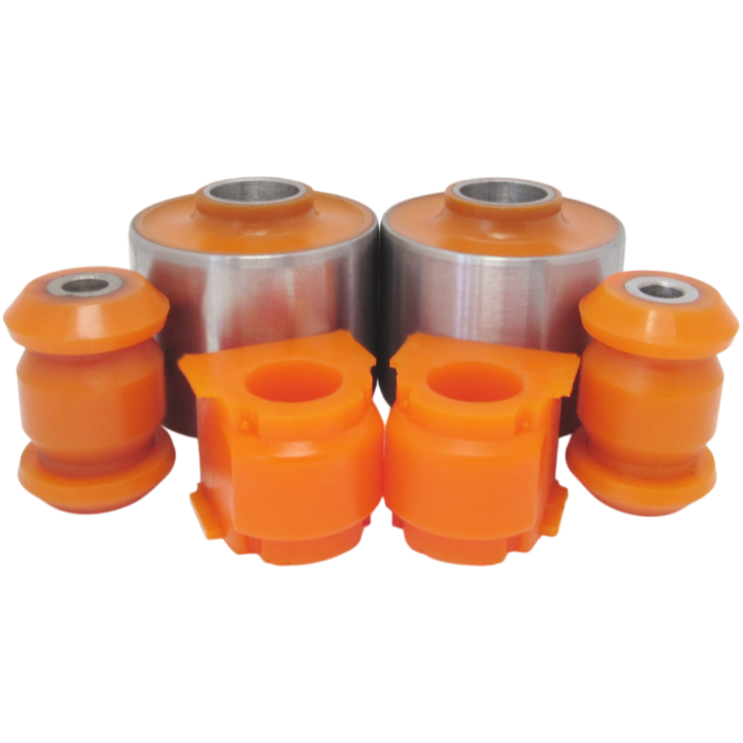 Polyurethane front suspension kit Mazda Cx-7 2006-2012: MZABCXB, EG2134350D, EH4434350, EH4434350C, L2063435ZB, TD1134350B, TD1134350C, TE6934350, TE6934350C, EG2134300D, EH4434300, EH4434300C, L2063430ZB, TD1134300B, TD1134300C, TD1134300E, TE6934300, MZAB-CXBX, EH64-34-350, EH64-34-300, MZABCX7S, EG2134300D, EG2134350D, EH4434300, EH4434300C, EH4434350, EH4434350C, L2063430ZB, L2063435ZB, EH4834156, MZSBERD25F, EH4834156A, J73044YMT, MZSBERF, EG2134156B, EG2134156D, EG2134156C wholesale from PolyPro.