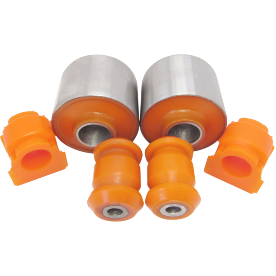 Polyurethane front suspension kit Mazda Cx-7 2006-2012: MZABCXB, EG2134350D, EH4434350, EH4434350C, L2063435ZB, TD1134350B, TD1134350C, TE6934350, TE6934350C, EG2134300D, EH4434300, EH4434300C, L2063430ZB, TD1134300B, TD1134300C, TD1134300E, TE6934300, MZAB-CXBX, EH64-34-350, EH64-34-300, MZABCX7S, EG2134300D, EG2134350D, EH4434300, EH4434300C, EH4434350, EH4434350C, L2063430ZB, L2063435ZB, EH4834156, MZSBERD25F, EH4834156A, J73044YMT, MZSBERF, EG2134156B, EG2134156D, EG2134156C wholesale from PolyPro.