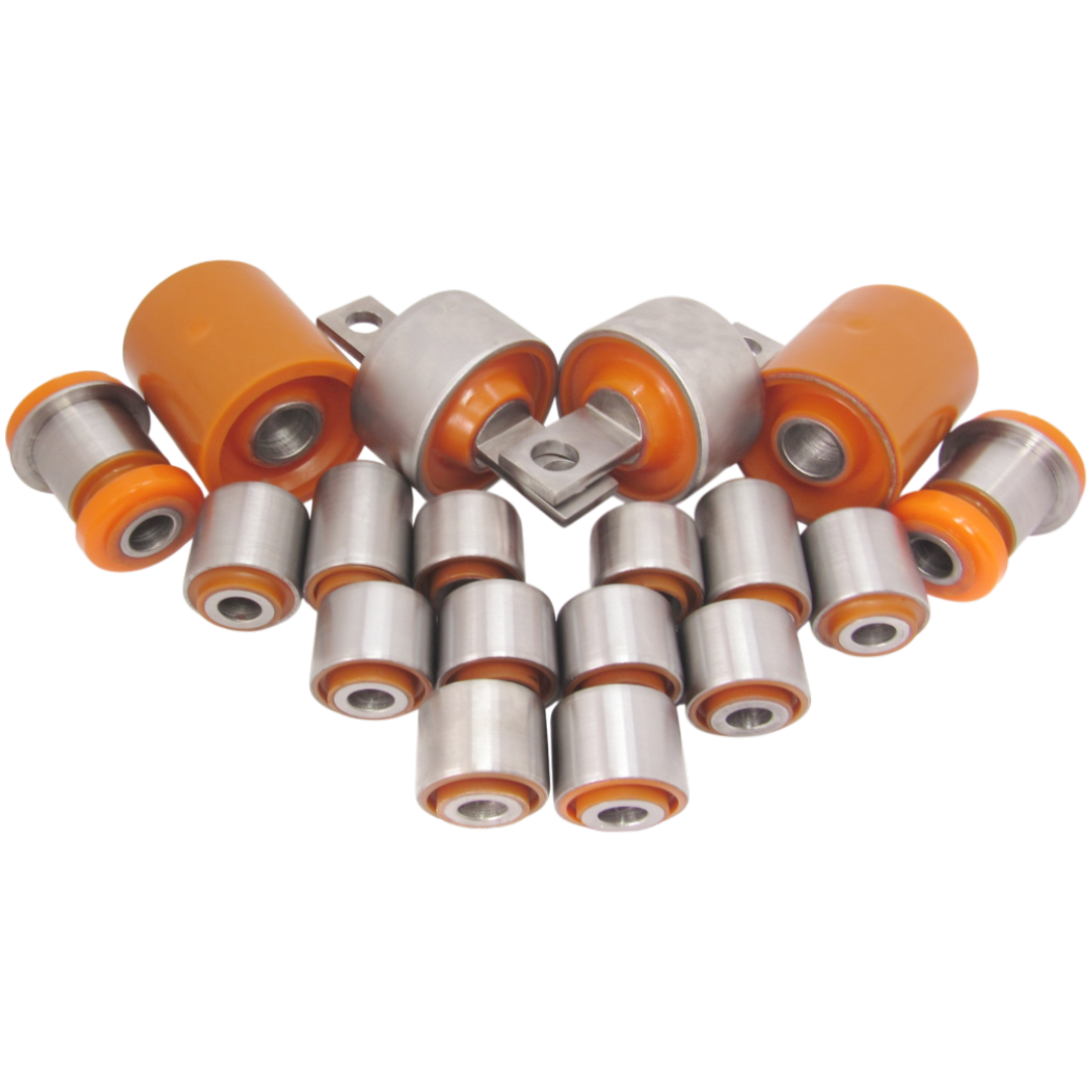 Polyurethane front and rear suspension kit Lincoln Mkc 2014-2018: EJ7C-3A423-AC, EJ7C-3063-AA, EJ7Z-3078-A, EJ7Z-3079-A, 217299, 1234275, 1234371, 1234375, 1309644, 1309645, 1328380, 1328381, 1328670, 1328671, 1332074, 1332075, 1348191, 1348192, 1355149, 1355151, 1362650, 1362651, 1420795, 1420858, 1477858, 1477860, 1488110, 1488111, 1502084, 1570284, 1570285, 1570748, 1570750, 1702970, 1702983, 1709423, 1709424, 1709457, 1709466, 1709468, 1723323, 1723324, 1742265, 1742266, 1749593, 1749991, 1749992, 1781658, 1781660, 1793236, 1793237, 1857345, 1857346, 1865168, 1865173, 1865175, 1865176, 1866068, 1866073, 1883046, 1883049, 2172992, 2176249, 30683338, 30736955, 31201180, 31201181, 31262037, 31262039, 31277462, 31277463, 31277464, 31277465, 0501M3B, 0524MZ3LH, 0524MZ3RH, 3M513A423AB, 3M513A423AF, 3M513A423AG, 3M513A423AH, 3M513A423AJ, 3M513A424AF, 3M513A424AG, 3M513A424AH, 3M513A424AJ, 3M613A262BL, 3M613A262BP, 4M513A423AA, 4M513A423AB, 4M513A423AC, 4M513A423AD, 4M513A423AE, 4M513A423AF, 4M513A423BA, 4M513A423BB, 4M513A424AA, 4M513A424AB, 4M513A424AC, 4M513A424AD, 4M513A424AE, 4M513A424AF, 4M513A424BA, 54500HA00B, 54501HA00B, 8V413A423AC, 8V413A424AC, AV613A423LB, AV613A423MA, AV613A423NA, AV613A423PA, AV613A423RA, AV613A424LB, AV613A424MA, B32H34300, B32H34300A, B32H34300B, B32H34300C, B32H34300D, B32H34300E, B32H34350, B32H34350A, B32H34350B, B32H34350C, B32H34350D, B32H34350E, B37F34300A, B37F34300B, B37F34350A, B37F34350B, B39D34300, B39D34300A, B39D34350, B39D34350A, BBM234300, BBM234300A, BBM234350, BBM234350A, BP4K32300E, BP4K32350E, BP4K34300C, BP4K34300E, BP4K34350C, BP4K34350D, BP4K34350E, BV613063BAA, BV613A423AAB, BV613A423AAC, BV613A424AAB, BV613A424AAC, BV6Z3078A, BV6Z3078B, BV6Z3078C, BV6Z3078E, BV6Z3078F, BV6Z3078G, BV6Z3079G, CV613A262AAA, CV613A423AAC, CV613A424AAC, CV6Z3078B, CV6Z3078C, CV6Z3078G, CV6Z3079B, CV6Z3079C, CV6Z3079F, C27334300B, C27334350A, C27334350B, C51334300, C51334350, F1F130063AAA, F1F13A423AAA, F1F13A424AAA, F1F3A424AAA, F1FZ3078A, F2GZ3079B, F2GZ3079C, F2GZ3079D, FDABCBVB, MCF22544, MCF-2254, MCF2261, MCF2272, MCF2295, MCF2320, MCF2335, MCF2355, MCF2357, MCF2370, MCF2449, MCF2464, MZABMZ3B, MZABMZ3BRUB, MZAB, MZ3BRUB, MZABMZ3BX, CC30-34-300B, CC30-34-300C, BP4K-34-300B, CC30-34-300A, BP4K-34-300D, BP4K-34-300A, CC30-34-300D, CC30-34-300E, CD99-34-300A, BP4K-34-350B, CC30-34-350B, CC30-34-350C, CD99-34-350A, BP4K-34-350A, CC30-34-350A, CC30-34-350E, CC30-34-350D, MCF-2358, 1 889 405, CV6Z-5500-M, CV6Z-5500-C, CV6Z-5500-E, EJ7C-5K74-3AC, EJ7Z-5500-D, EJ7Z-5500-E, EJ7Z-5500-C, ej7c-5k898-ab, ej7c-5k896-aa, EJ7Z-5A969-B, EJ7Z-5A968-B, EJ7C-5K652-AC, EJ7Z-5500-A wholesale from PolyPro.