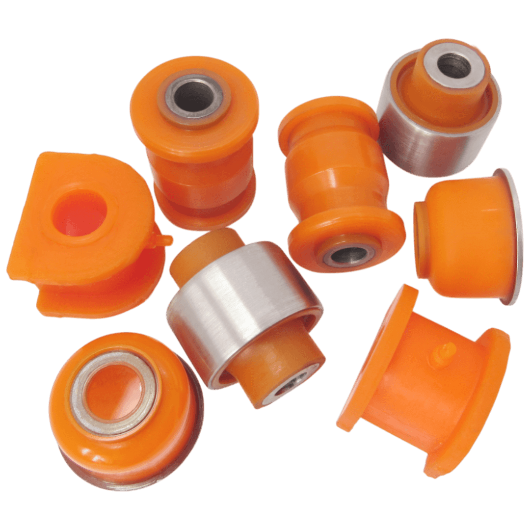 Photo: Polyurethane front suspension kit Mitsubishi i 2006-: MAB-066, 4013A291, 4013A292, 3520 Y5, 3521 V6, MR316074, 4013A045, 4013A046, MAB-DA1S, 54551 29010, 54551 29000, 54551 28000, 54505-6A0A0, 54505-6A0A1, 54504-6A0A1, 54504-6A0A0, 30818467, MB891789, 4013A064, 4013A065, MR241342, MB907164, MR130982, MB891788, MB891790, MR916133, MR911569, 4013A309, 4013A310, MB518975, MB518976, MR130983, MB907163, MR439702, MR554381, MB518713, MR198168, MR241341, MR554689, MR554690, 30887024, MR297241, MR961339, MR961340, MB518712, MB891787, MR439701, MR911570, MR130753, MR130754, MB912078, MR297242, MR916134, MR554382, MR353660, MR353661, MB912077, 4013A291, 4013A292, 5094 F5, HYBJB-001, 3615 11, 54503 22A00, 54517 22000, MB001699, MR589789, 54517 31700, 54517 31600, 54517 31701, 54517 31710, 54524-1MA0A, 54525-1MA0A, MB001696, 40192-JK00R, MR319183. Polyurethane front suspension kit Mitsubishi i 2006-: MAB-066, 4013A291, 4013A292, 3520 Y5, 3521 V6, MR316074, 4013A045, 4013A046, MAB-DA1S, 54551 29010, 54551 29000, 54551 28000, 54505-6A0A0, 54505-6A0A1, 54504-6A0A1, 54504-6A0A0, 30818467, MB891789, 4013A064, 4013A065, MR241342, MB907164, MR130982, MB891788, MB891790, MR916133, MR911569, 4013A309, 4013A310, MB518975, MB518976, MR130983, MB907163, MR439702, MR554381, MB518713, MR198168, MR241341, MR554689, MR554690, 30887024, MR297241, MR961339, MR961340, MB518712, MB891787, MR439701, MR911570, MR130753, MR130754, MB912078, MR297242, MR916134, MR554382, MR353660, MR353661, MB912077, 4013A291, 4013A292, 5094 F5, HYBJB-001, 3615 11, 54503 22A00, 54517 22000, MB001699, MR589789, 54517 31700, 54517 31600, 54517 31701, 54517 31710, 54524-1MA0A, 54525-1MA0A, MB001696, 40192-JK00R, MR319183 wholesale from PolyPro.