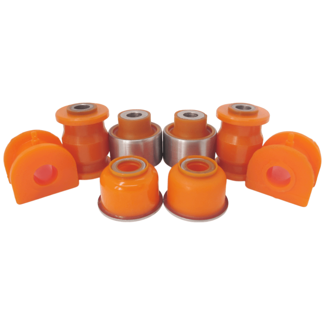 Polyurethane front suspension kit Mitsubishi i 2006-: MAB-066, 4013A291, 4013A292, 3520 Y5, 3521 V6, MR316074, 4013A045, 4013A046, MAB-DA1S, 54551 29010, 54551 29000, 54551 28000, 54505-6A0A0, 54505-6A0A1, 54504-6A0A1, 54504-6A0A0, 30818467, MB891789, 4013A064, 4013A065, MR241342, MB907164, MR130982, MB891788, MB891790, MR916133, MR911569, 4013A309, 4013A310, MB518975, MB518976, MR130983, MB907163, MR439702, MR554381, MB518713, MR198168, MR241341, MR554689, MR554690, 30887024, MR297241, MR961339, MR961340, MB518712, MB891787, MR439701, MR911570, MR130753, MR130754, MB912078, MR297242, MR916134, MR554382, MR353660, MR353661, MB912077, 4013A291, 4013A292, 5094 F5, HYBJB-001, 3615 11, 54503 22A00, 54517 22000, MB001699, MR589789, 54517 31700, 54517 31600, 54517 31701, 54517 31710, 54524-1MA0A, 54525-1MA0A, MB001696, 40192-JK00R, MR319183 wholesale from PolyPro.