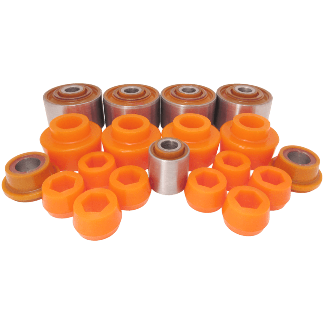 Polyurethane rear suspension kit Toyota Land Cruiser 1984-1990: 48674-60020, 48702-60020, 90385-19003, 90389-20001, TAB-094, 48706-60011, TAB-095 wholesale from PolyPro.