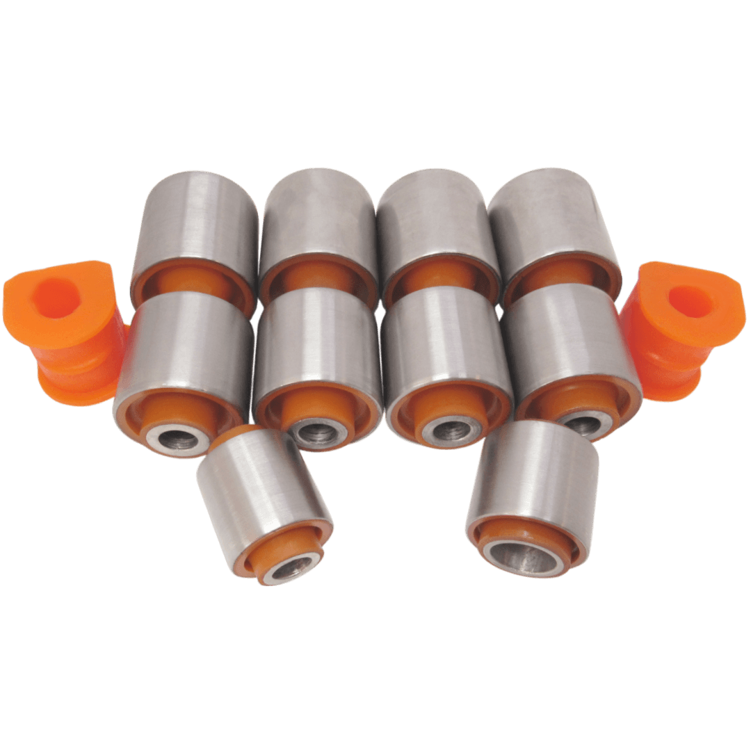 Polyurethane rear suspension kit Isuzu Trooper 1992-2002: 8973665020, 97366502, 464315, 464311, 97125086, ISAB-004, GWAB-001, 2917310K00, 97021055, 8943751050, 8970210550, 8971347050, 464314, 464316, 2917100K00, 2917200K00, 2917310K00AP, ISAB004, GWAB001, 2917310-K00, 2917100-K00, 2917200-K00, 4 64 314, 4 64 316, 8-94375-105-0, 8-97021-055-0, 89702-10550, 8-97134-705-0, 2917310K00AP, 2917300-K00-AP, 2917300-K00-B1, 2917300-F00, 4 23 603, 2917532K00, 97366495, 8971475470, 8973664950, 2917532-K00, 89714-75470, 89736-64950, 8-97147-547-0, 8-97366-495-0, ISAB-005, 2917533-K00, 97366494, 8-94375-106-0, 423321, 4 23 321, 2917533K00, 8943751060, 4 23 605, 2916012-K00, GWSB-HOVRR, 8-97148-528-0, 8-97048-318-0, ISSB-TRR, 91151918, 444019, 97179438, 444344, 97048318, 444343, 4 43 44, 444021, 97179437 wholesale from PolyPro.