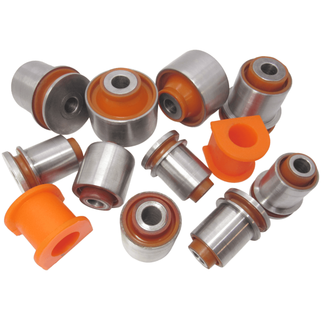Polyurethane front suspension kit Mazda Rx-8 2003-2012: F15134200B, F15134250B, F15134200A, F15134250A, F18934470, F15134300, F15134470, F15134460, F18934460, F151-34-710, F15134156 wholesale from PolyPro.