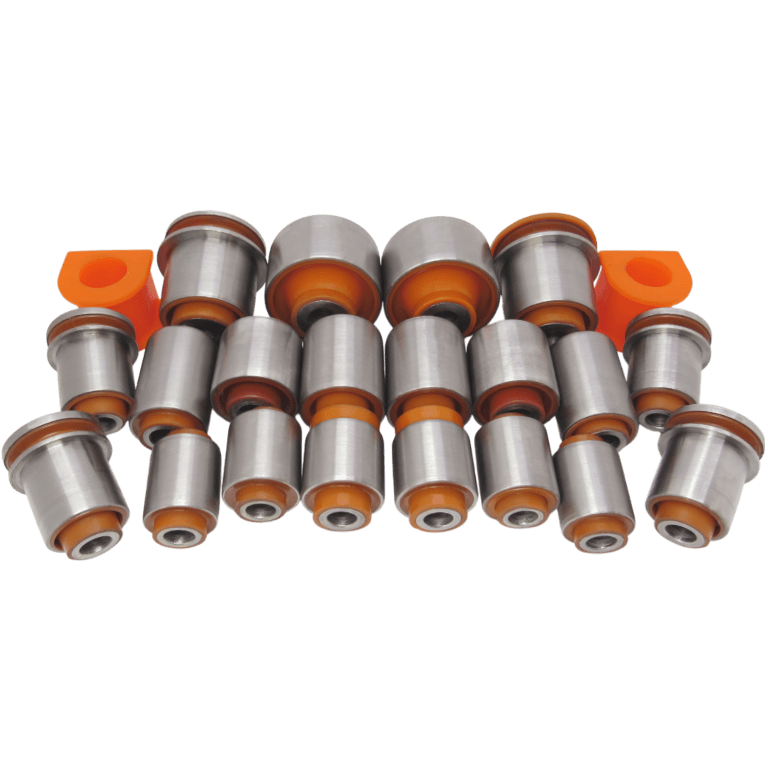 Polyurethane front and rear suspension kit Mazda Rx-8 2003-2012: F15134200B, F15134250B, F15134200A, F15134250A, F18934470, F15134300, F15134470, F15134460, F18934460, F151-34-710, F15134156, F15128500A, F15128550A, F151-28-550B, F151-28-500B, F15128200A, F15128D00B, F15128D100B, F15128600A, F15128650A, F1512845XA, F1512845XB, F151-28-45XC wholesale from PolyPro.