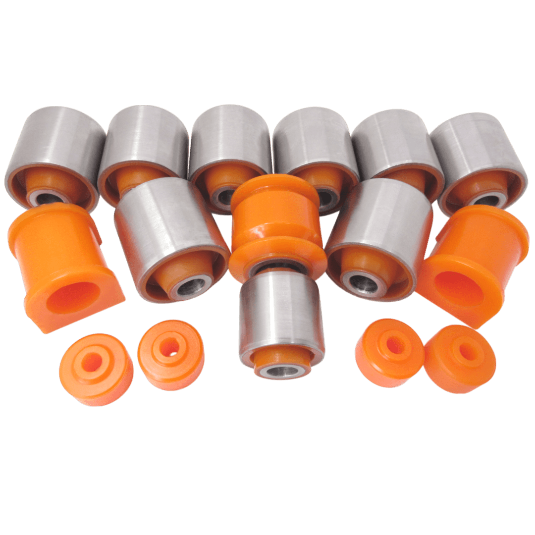 Polyurethane rear suspension kit Hyundai Terracan 2001-2007: 55816H1000, 55700 H1000, 2917220K00, 5504506J00, 5504641G00, 5511092G00, 5511192G00, 550450W022, 5504511C05, 5504511C10, 550450W001, 550450W021, 55111VB900, 55120VB002, 55120VB022, 550450W011, 4871060070, 5504541G00, 550451W201, 551103W700, 551103W710, 5504510J00, 550450W002, 551100X800, 551103W400, 5511041G00, 55110VB300, 55110VB320, 551110X800, 5512037J00, 551202W100, 5512041G00, 550450W023, 5511001J00, 5512001J00, 551200F000, 552182B100, 552182B100, 2917220K00AP, NAB-076, 55045-0W022, 55045-0W001, 55045-0W021, 55045-0W011, 55045-1W201, 55501 H1050, 55500 H1010, 55500 H1050, 55503 H1001, 55045-0W024, 55045-1W202, 55045-0W002, 55045-0W023, 2917220-K00, 55045-0W000, TAB-132, 48710-60080, 55816 H1100 wholesale from PolyPro.