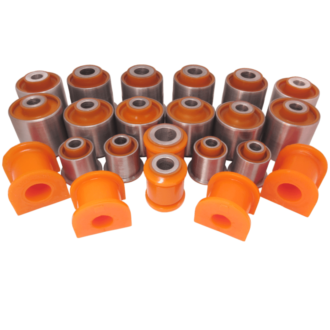 Polyurethane front and rear suspension kit Kia Sorento 2002-2009: KAB-017, 55290 3E002, 55290 3E000, 55290 3E001, KAB-015, 55270 3E000, 55221 4H000, 55270 4H100, 55270 4H000, KAB-016, 55280 3E000, 55280 3E001, KAB-014, 55620-3E000, 55620-4H000, KAB-012, 556303E000, 55630-4H000, 55530 3E020, KSB-SORR, 54480-3E002, 54580 3E100, K07BSHPH04373, CB-K046, KAB-010, 1311CBBAH3, CBK046, 77-00197-SX, PXCBB-003B, 12-06-2333, 516342, B8090, KI0106RP, 545803E100, KAB010, 545803E002, 548303E020, 548303E030, 548303E000, 548302E200, KSBSORF30, 55280 3E002 wholesale from PolyPro.