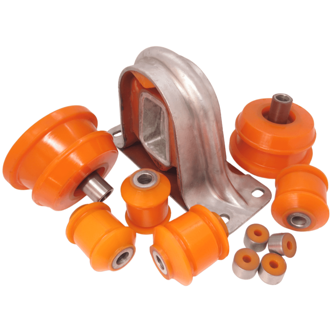 Polyurethane rear suspension kit Ford Scorpio 1985-1994: 83BB5K817BA, 6141919, 05622, 87225A, 6 122 049, 6122049, 83BB-5K653-AC, 83BB5K653AC, 301461, 83BB-5A638-AA, 1613164, 77FB-5C492-AA, 7 230 366, 6 046 484, 95GB5K818AB, 6 175 354, 85gb-5k818-ab, 83BB5K818AE, 1 640 414 wholesale from PolyPro.