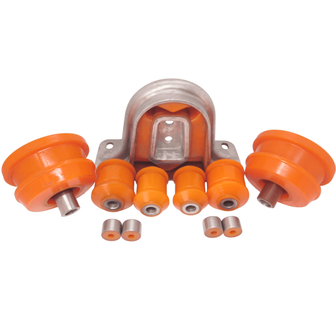 Polyurethane rear suspension kit Ford Scorpio 1985-1994: 83BB5K817BA, 6141919, 05622, 87225A, 6 122 049, 6122049, 83BB-5K653-AC, 83BB5K653AC, 301461, 83BB-5A638-AA, 1613164, 77FB-5C492-AA, 7 230 366, 6 046 484, 95GB5K818AB, 6 175 354, 85gb-5k818-ab, 83BB5K818AE, 1 640 414 wholesale from PolyPro.