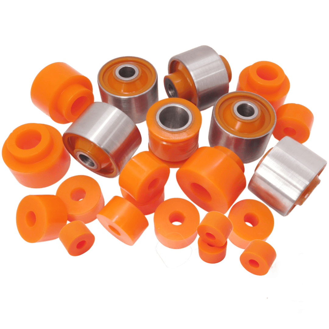 Polyurethane front suspension kit Nissan Patrol 1997-2013: 5447601J00, 54476VB000, E4476VC000, 54476VC001, 54476VC000, NSB017, NAB01J, 5456001J00, 54560VB012, 54560VC000, 4870260050, 54560VB011, NAB-057, 55135-01J01, 55130-VC000, 54582-VC100, 54582-32J00, 54582-26J00, 54582-VC110, 54582-01J10, 54582-VC11B, 55130-VC100, E4582-VB000, 54582-01J00, 55130-20J10, 55130-20J00, 54582-27J00, 54582-27J10, NAB-241RUB, NAB-241Z, NSB-Y60, 56119-01J00, MR476595, MR344624, MR485494, 546166A0A1, 4056A161, MR241349, 52316692000, MR954887, 5461201P00, 071028775, 52316692010, 5612518000, A212906025, MB241974, MR954888, MR392730, MSB736, MB598098, UH7134152, 9094801002, 56112A0100, 5484138000, 5611290J00, UH7134136, UH7134710, S41A34710, 90948T1002, 561124Z000, 30870317, 9094801061, 4881726010, 124334153, 0K63K28775, 561120F000, 56112V0100, 56112BM400, 56112A0100B, 1954807, MB598097, MB185476, MR555883, MR296507, MB831039, MB912655, MB598327, 4056A053, MR586053, MB831559, 0932010024, mr465000, MR392730, 0423DGF, 4056A191, 54613VC223, NSBY61F2 wholesale from PolyPro.