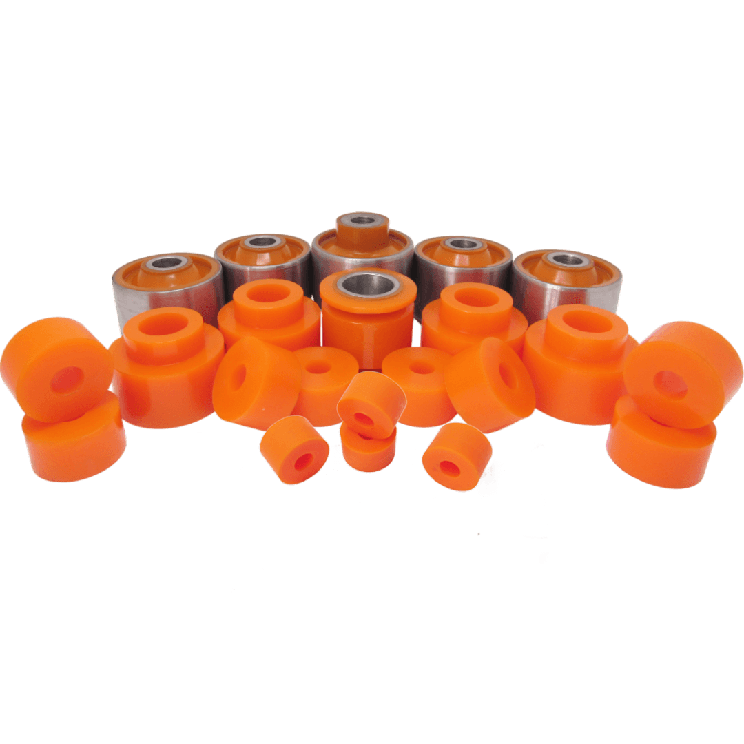 Polyurethane front suspension kit Nissan Patrol 1997-2013: 5447601J00, 54476VB000, E4476VC000, 54476VC001, 54476VC000, NSB017, NAB01J, 5456001J00, 54560VB012, 54560VC000, 4870260050, 54560VB011, NAB-057, 55135-01J01, 55130-VC000, 54582-VC100, 54582-32J00, 54582-26J00, 54582-VC110, 54582-01J10, 54582-VC11B, 55130-VC100, E4582-VB000, 54582-01J00, 55130-20J10, 55130-20J00, 54582-27J00, 54582-27J10, NAB-241RUB, NAB-241Z, NSB-Y60, 56119-01J00, MR476595, MR344624, MR485494, 546166A0A1, 4056A161, MR241349, 52316692000, MR954887, 5461201P00, 071028775, 52316692010, 5612518000, A212906025, MB241974, MR954888, MR392730, MSB736, MB598098, UH7134152, 9094801002, 56112A0100, 5484138000, 5611290J00, UH7134136, UH7134710, S41A34710, 90948T1002, 561124Z000, 30870317, 9094801061, 4881726010, 124334153, 0K63K28775, 561120F000, 56112V0100, 56112BM400, 56112A0100B, 1954807, MB598097, MB185476, MR555883, MR296507, MB831039, MB912655, MB598327, 4056A053, MR586053, MB831559, 0932010024, mr465000, MR392730, 0423DGF, 4056A191, 54613VC223, NSBY61F2 wholesale from PolyPro.