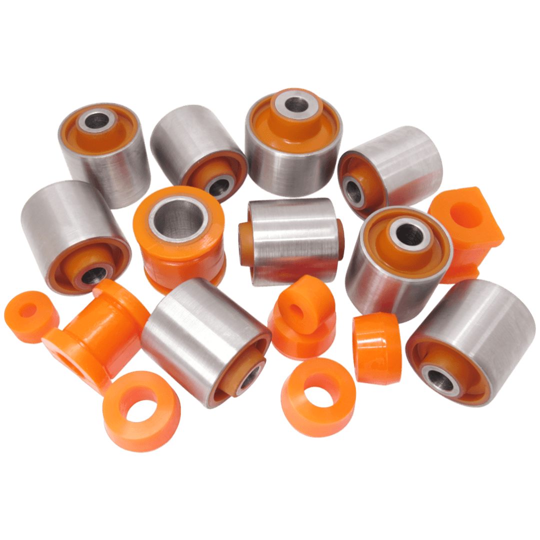 Polyurethane rear suspension kit Nissan Patrol 1997-2013: NAB-057, 55135-01J01, 55130-VC000, 54582-VC100, 54582-32J00, 54582-26J00, 54582-VC110, 54582-01J10, 54582-VC11B, 55130-VC100, E4582-VB000, 54582-01J00, 55130-20J10, 55130-20J00, 54582-27J00, 54582-27J10, NAB-241RUB, NAB-241Z, NAB-071, NAB071, NAB-41G, NAB41G, 550460F000, 552182B100, 552182B100, 5504506J00, 550450F000, 5504511C05, 5504511C10, 55045VB010, 55045VB200, 55110VB000, 55111VB900, 55120VB002, 55120VB022, 55110VB900, 55110VC210, 55111VC210, 55110VB200, 55110VB300, 55110VB320, 5504532C00, 5511001J00, RU070, 55046-41G00, 1 954 795, 55045-11C20, 55045-41G00, 55045-0W023, NSBY61, 56219-01J00, 56219-VB000, 56243VC220, NSB-Y61R, MR476595, MR344624, MR485494, 546166A0A1, 4056A161, MR241349, 52316692000, MR954887, 5461201P00, 071028775, 52316692010, 5612518000, A212906025, MB241974, MR954888, MR392730, MSB736, MB598098, UH7134152, 9094801002, 56112A0100, 5484138000, 5611290J00, UH7134136, UH7134710, S41A34710, 90948T1002, 561124Z000, 30870317, 9094801061, 4881726010, 124334153, 0K63K28775, 561120F000, 56112V0100, 56112BM400, 56112A0100B, 1954807, MB598097, MB185476, MR555883, MR296507, MB831039, MB912655, MB598327, 4056A053, MR586053, MB831559, 0932010024, mr465000, MR392730, 0423DGF, 4056A191 wholesale from PolyPro.