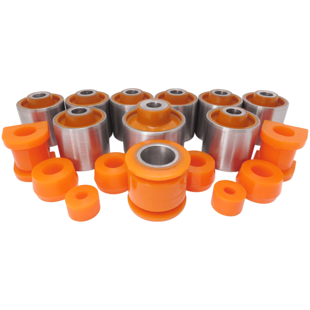 Polyurethane rear suspension kit Nissan Patrol 1997-2013: NAB-057, 55135-01J01, 55130-VC000, 54582-VC100, 54582-32J00, 54582-26J00, 54582-VC110, 54582-01J10, 54582-VC11B, 55130-VC100, E4582-VB000, 54582-01J00, 55130-20J10, 55130-20J00, 54582-27J00, 54582-27J10, NAB-241RUB, NAB-241Z, NAB-071, NAB071, NAB-41G, NAB41G, 550460F000, 552182B100, 552182B100, 5504506J00, 550450F000, 5504511C05, 5504511C10, 55045VB010, 55045VB200, 55110VB000, 55111VB900, 55120VB002, 55120VB022, 55110VB900, 55110VC210, 55111VC210, 55110VB200, 55110VB300, 55110VB320, 5504532C00, 5511001J00, RU070, 55046-41G00, 1 954 795, 55045-11C20, 55045-41G00, 55045-0W023, NSBY61, 56219-01J00, 56219-VB000, 56243VC220, NSB-Y61R, MR476595, MR344624, MR485494, 546166A0A1, 4056A161, MR241349, 52316692000, MR954887, 5461201P00, 071028775, 52316692010, 5612518000, A212906025, MB241974, MR954888, MR392730, MSB736, MB598098, UH7134152, 9094801002, 56112A0100, 5484138000, 5611290J00, UH7134136, UH7134710, S41A34710, 90948T1002, 561124Z000, 30870317, 9094801061, 4881726010, 124334153, 0K63K28775, 561120F000, 56112V0100, 56112BM400, 56112A0100B, 1954807, MB598097, MB185476, MR555883, MR296507, MB831039, MB912655, MB598327, 4056A053, MR586053, MB831559, 0932010024, mr465000, MR392730, 0423DGF, 4056A191 wholesale from PolyPro.