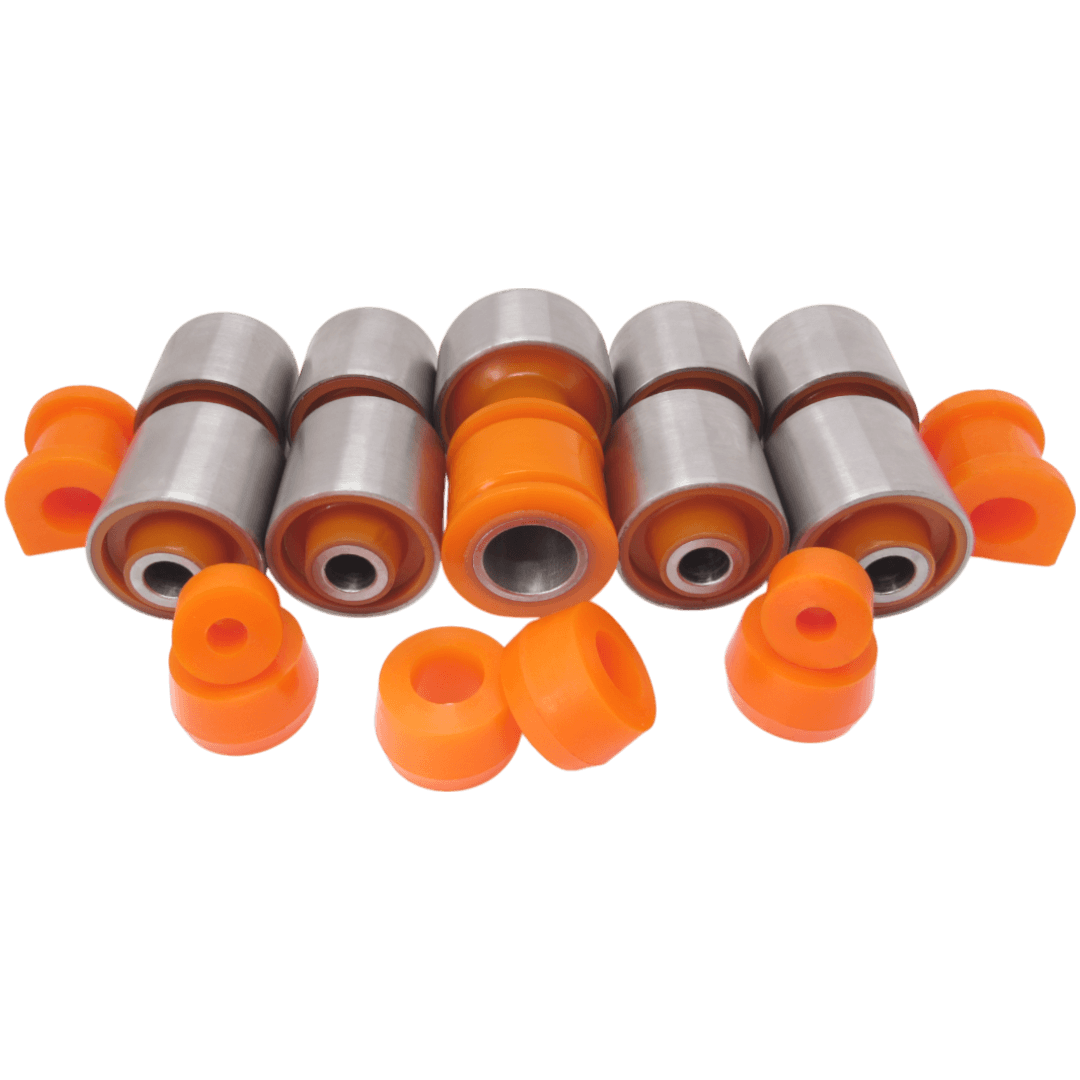 Polyurethane rear suspension kit Nissan Patrol 1997-2013: NAB-057, 55135-01J01, 55130-VC000, 54582-VC100, 54582-32J00, 54582-26J00, 54582-VC110, 54582-01J10, 54582-VC11B, 55130-VC100, E4582-VB000, 54582-01J00, 55130-20J10, 55130-20J00, 54582-27J00, 54582-27J10, NAB-241RUB, NAB-241Z, NAB-071, NAB071, NAB-41G, NAB41G, 550460F000, 552182B100, 552182B100, 5504506J00, 550450F000, 5504511C05, 5504511C10, 55045VB010, 55045VB200, 55110VB000, 55111VB900, 55120VB002, 55120VB022, 55110VB900, 55110VC210, 55111VC210, 55110VB200, 55110VB300, 55110VB320, 5504532C00, 5511001J00, RU070, 55046-41G00, 1 954 795, 55045-11C20, 55045-41G00, 55045-0W023, NSBY61, 56219-01J00, 56219-VB000, 56243VC220, NSB-Y61R, MR476595, MR344624, MR485494, 546166A0A1, 4056A161, MR241349, 52316692000, MR954887, 5461201P00, 071028775, 52316692010, 5612518000, A212906025, MB241974, MR954888, MR392730, MSB736, MB598098, UH7134152, 9094801002, 56112A0100, 5484138000, 5611290J00, UH7134136, UH7134710, S41A34710, 90948T1002, 561124Z000, 30870317, 9094801061, 4881726010, 124334153, 0K63K28775, 561120F000, 56112V0100, 56112BM400, 56112A0100B, 1954807, MB598097, MB185476, MR555883, MR296507, MB831039, MB912655, MB598327, 4056A053, MR586053, MB831559, 0932010024, mr465000, MR392730, 0423DGF, 4056A191 wholesale from PolyPro.