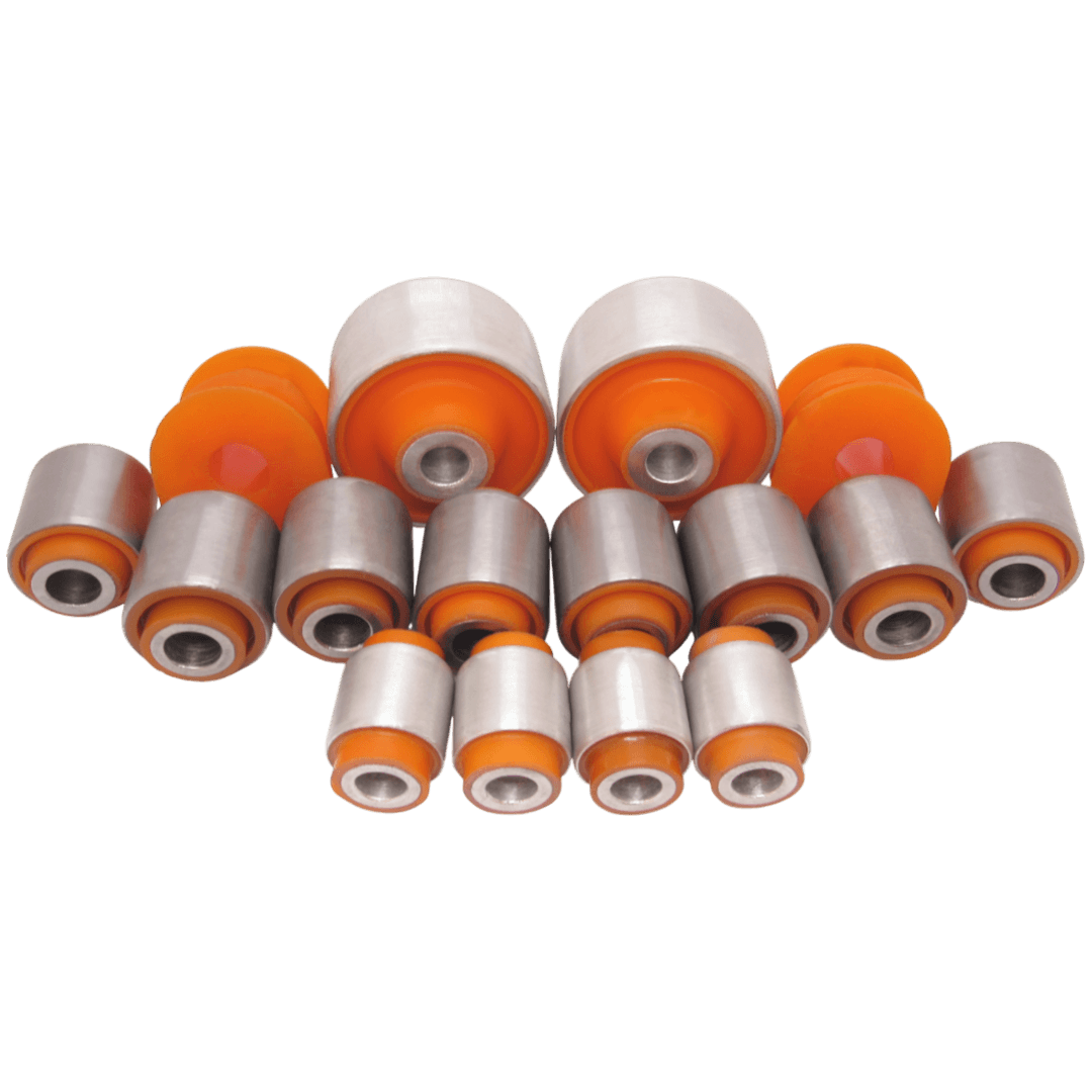 Polyurethane rear suspension kit Nissan Rogue 2007-2013: 55502-4BA0A, 55501-4BA0A, NAB-267, 55501JY00A, 55502JY00A, 55044JG01A, 55044JG01B, 55501JG000, 55502JD00A, 55502JG000, 55045JG000, 555014CA0B, 555024EG0A, 555014EG0A, 55501-4CA0C, 55501-JG02C, 55502-4CA0C, 55501-JD00A, 55501-JJ40A, 55502-JJ40A, 55501-4CL0C, 55501-4CL0D, 55502-4CL0C, 55502-4CL0D, 55502-4CA0B, 55501-JG02B, NAB260, 55619CY10A, 55618CY10A, 55619JD00A, 55618JY00B, 0223-J10RL, 0223-J10RR, 55619-JE20A, 55618-JD01A, 55619-JD01A, 55619-JY00B, 55618-JE20A, 55618-JD00A, 55618-1KD0A, 55618-1VB0A, 55110-4BA0A, 55111-4BA0A, NAB-266, 55111JY00A, 55110JY00A, 55110JE20B, 55110JE20A, 55110JG00B, 55111JG00B, 55045JY00C, 55110JG000, 55111JG00A, 55111JD00A, 55110JD000, 55110JD00A, 551A0-WL010, 55111-JE20A, 55111-JE20B, 55110-JG00E, 55110-JG01E, 55120-JD02B, 55121-JD02B, NAB-265, 55120JD00B, 55121JD00B, 551202536R, 551215061R, 551206813R, 55120JD000, 551212916R, 551101KD0A, 55110EN100, 55045EN100, 55045JD00A, 55121JD000, 55121-EN100, 55120-JD03C, 55121-JD03C, 55120-JD04A, 54613JD17A, 54613JG17C, NSBJ10R18, 54613-JG15C, 54 61 3JG 15C, 54613JG15C, NSBT31R, NSB-T31R, 54613JY19C, 562302346R, 54613JD18C, NSB-J10R wholesale from PolyPro.