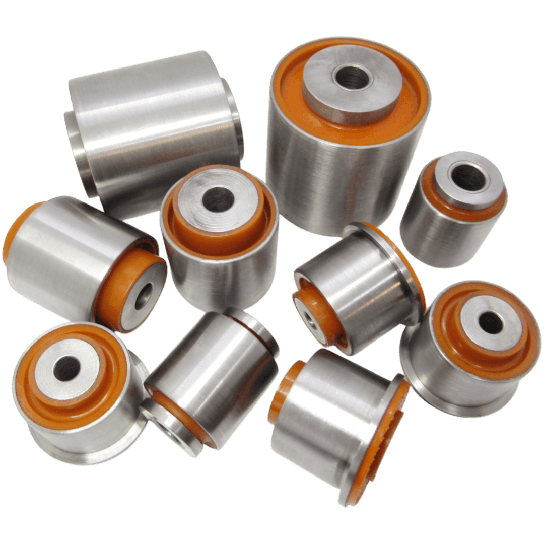 Polyurethane front suspension kit Cadillac CT6 2016-2023: 22927215, 22927216, 84008403, 84008404, 84245540, 84245542 wholesale from PolyPro.
