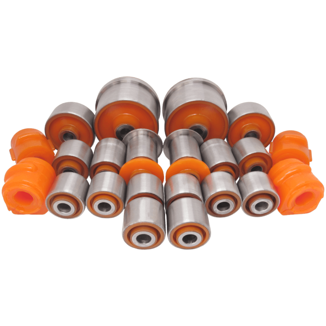 Polyurethane front and rear suspension kit Ford Mondeo 2000-2007: 1118695, 1116602, 1307891, 1321998, FSBMGEF, C2S39661S1, JBU479, FDABGES, 1522082, 1522131, 1201384, C2S46697, C2S46699, 1149802, 1203923, 1311416, 1149803, 1203924, 1311417, 1 522 081, 1 522 130, 1 201 383, 1 909 998, FDABGEB, FDAB-014, FDAB014, 1023635, 1202267, 1202268, 1 202 267, 1 202 268, 6829051, C2S49746, C2S49748, 1 762 747, 1S71-5A968-BH, 1S71-5A969-BH, C2S20029, C2S20027, C2S14739, C2S14740, FDAB015, 1202267, 1202268, C2S49746, C2S49748, 1072453, FDAB-015, 1 202 267, 1 202 268, 1 072 453, 1 762 748, FDAB-010, FDAB010, 1072453, 1122566, 1214290, C2S24713, C2S3257, 1S71-5K652-BC, 1S71-5K652-CA, 6 769 035, 6 829 046, 1 117 858, 1S715K652BB, 93BB-5K653-AB, 1S71-5K743-CA, 1 041 683, 1 093 772, 6 710 264, 6 829 058, 1 325 326, 1S71-5500-AC, 6 784 590, 6 829 045, 1 116 608, 1S71-5500-AA, 1 220 005, 93BB-5500-AC, 93BB-5500-AD, 93BB-5500-AE, 7 043 630, 2S71-5K743-BA, 1X43-5K653-AA, 6 875 579, 6 829 064, 6 748 372, FDAB-008, 68065 659AC, 1118921, 1117859, C2S50863, 4721 346AA, 68065 659AB, 04721346AA, 1118920, 1S71-5K652-AC, 1S71-5K652-AB, 1117857, 1S71-5K65-2A, 1S71-5K743-AC, 1S71-5K743-AB, 1502731, 1307323, 1300685, 2S714A037AB wholesale from PolyPro.